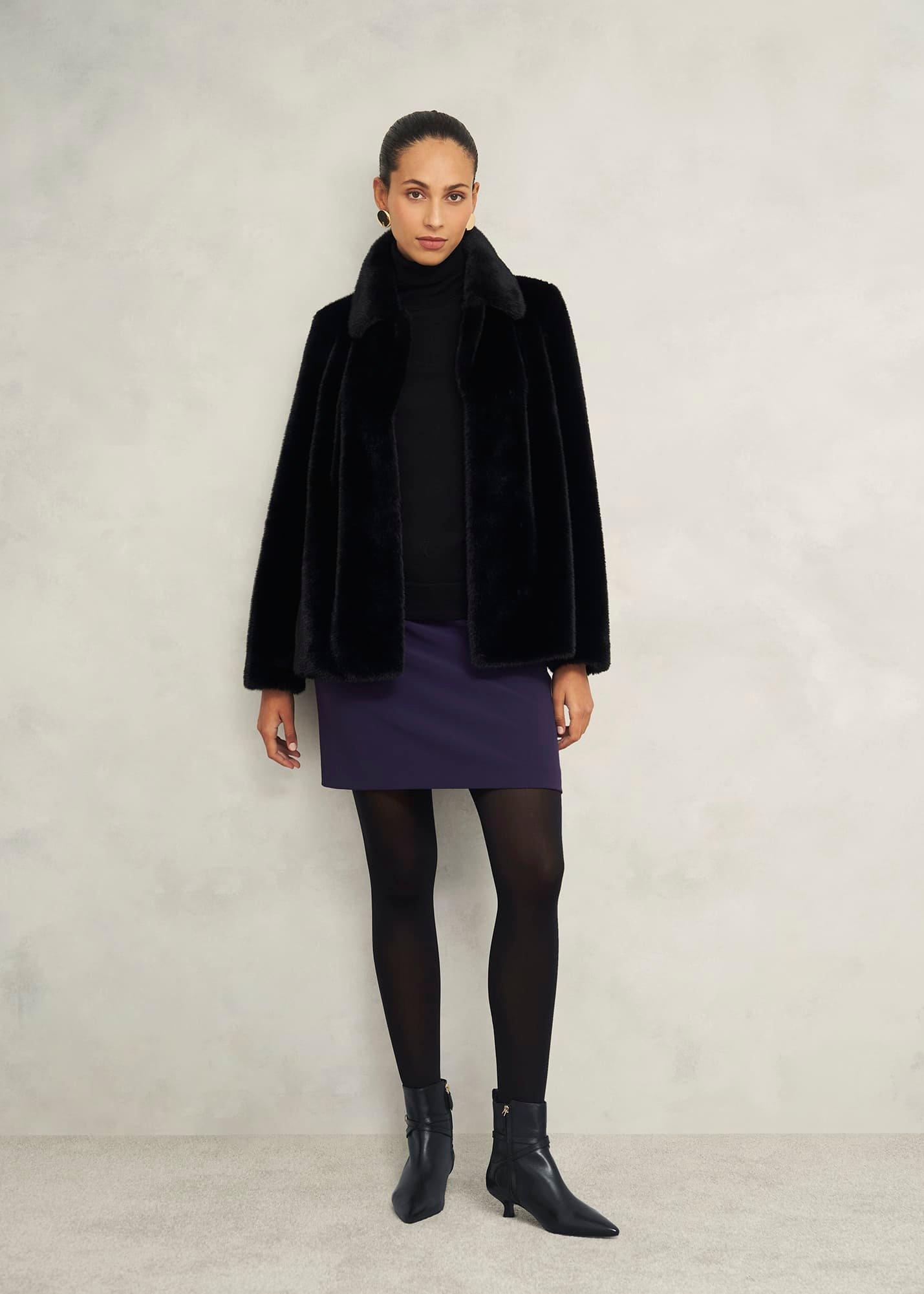 Loretta Heeled Boots, Black, hi-res