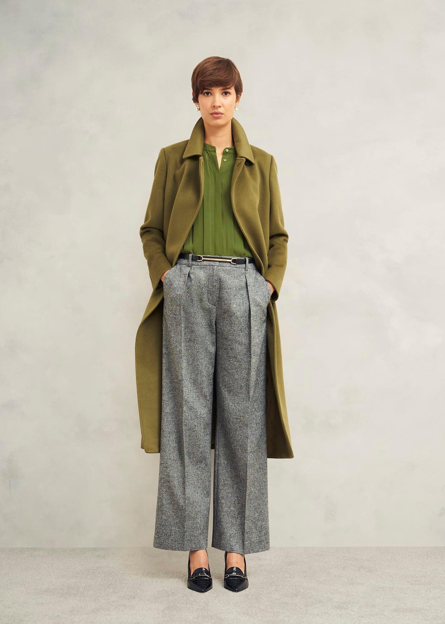 Ros Leather Court Shoes, Black, hi-res