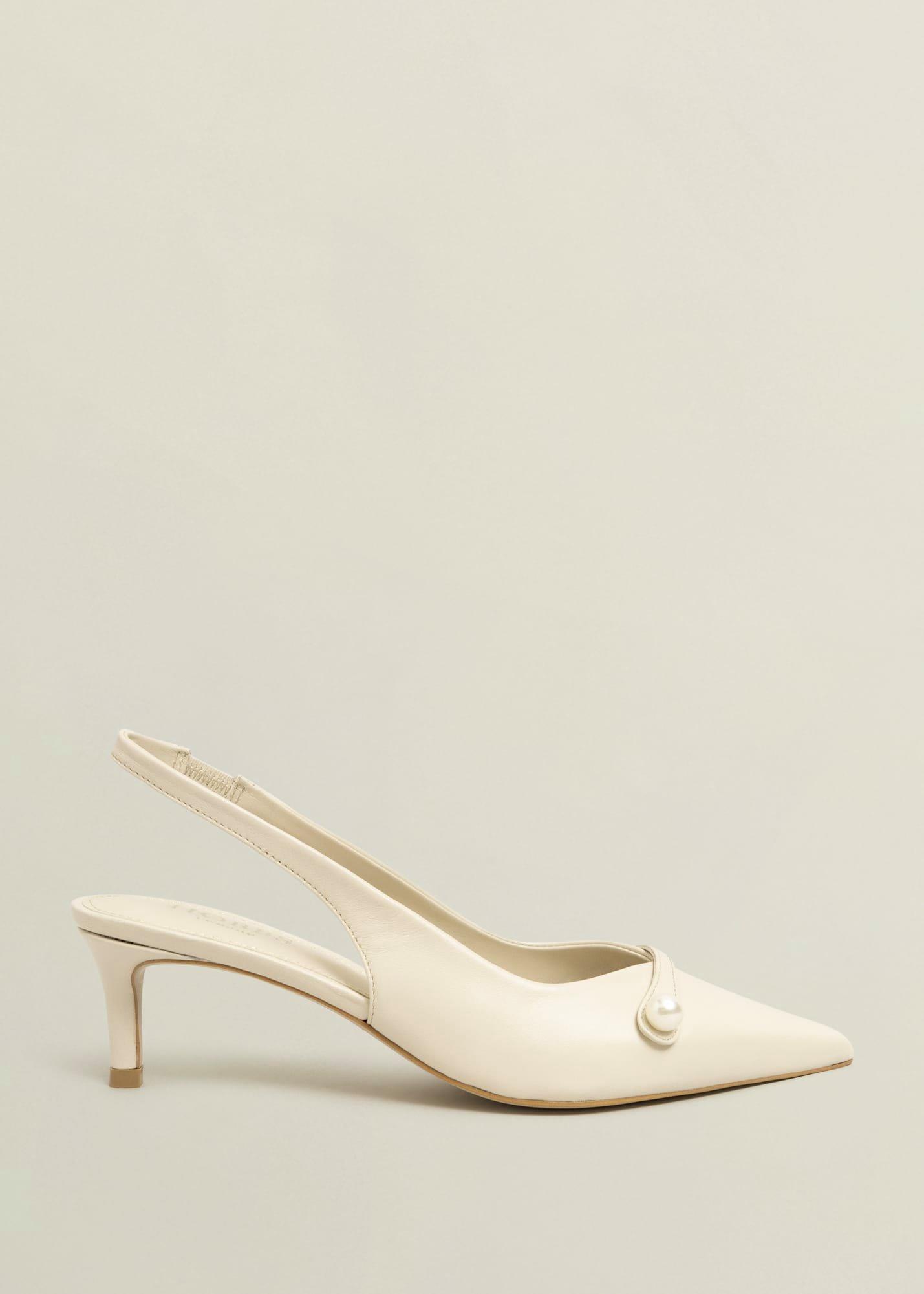 Serena Leather Slingbacks