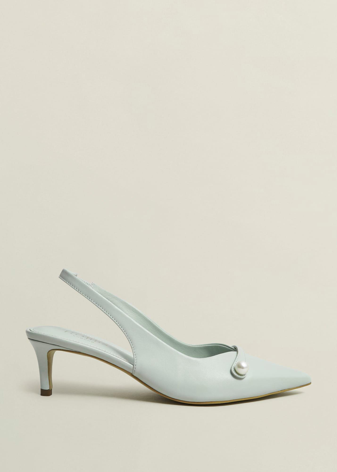 Serena Leather Slingbacks