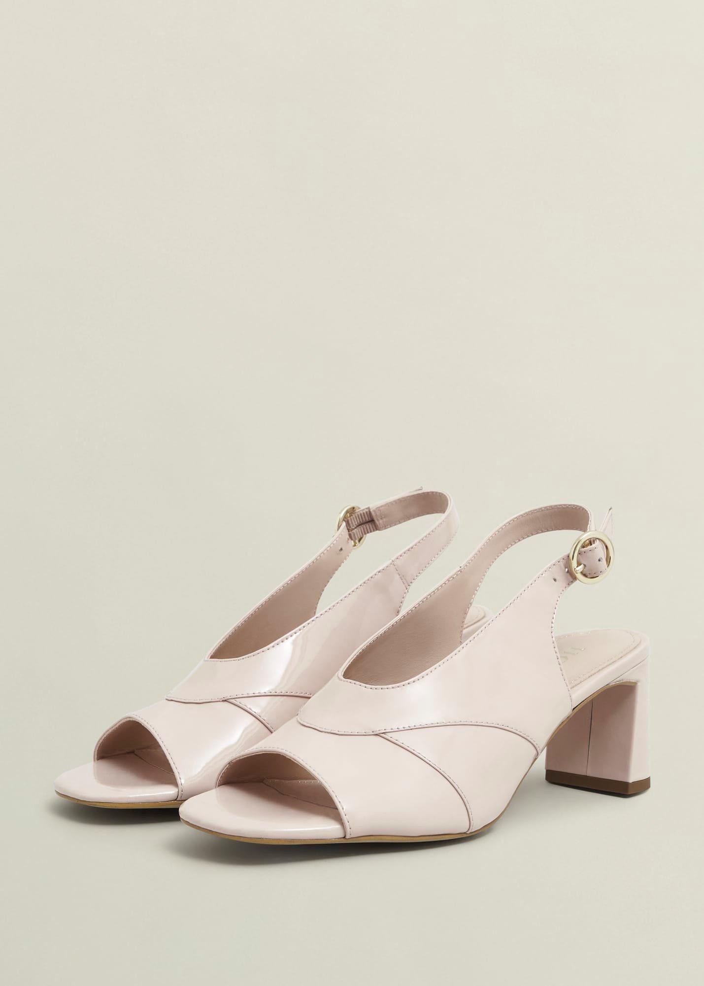 Karina Leather Sandals, Pale Pink, hi-res