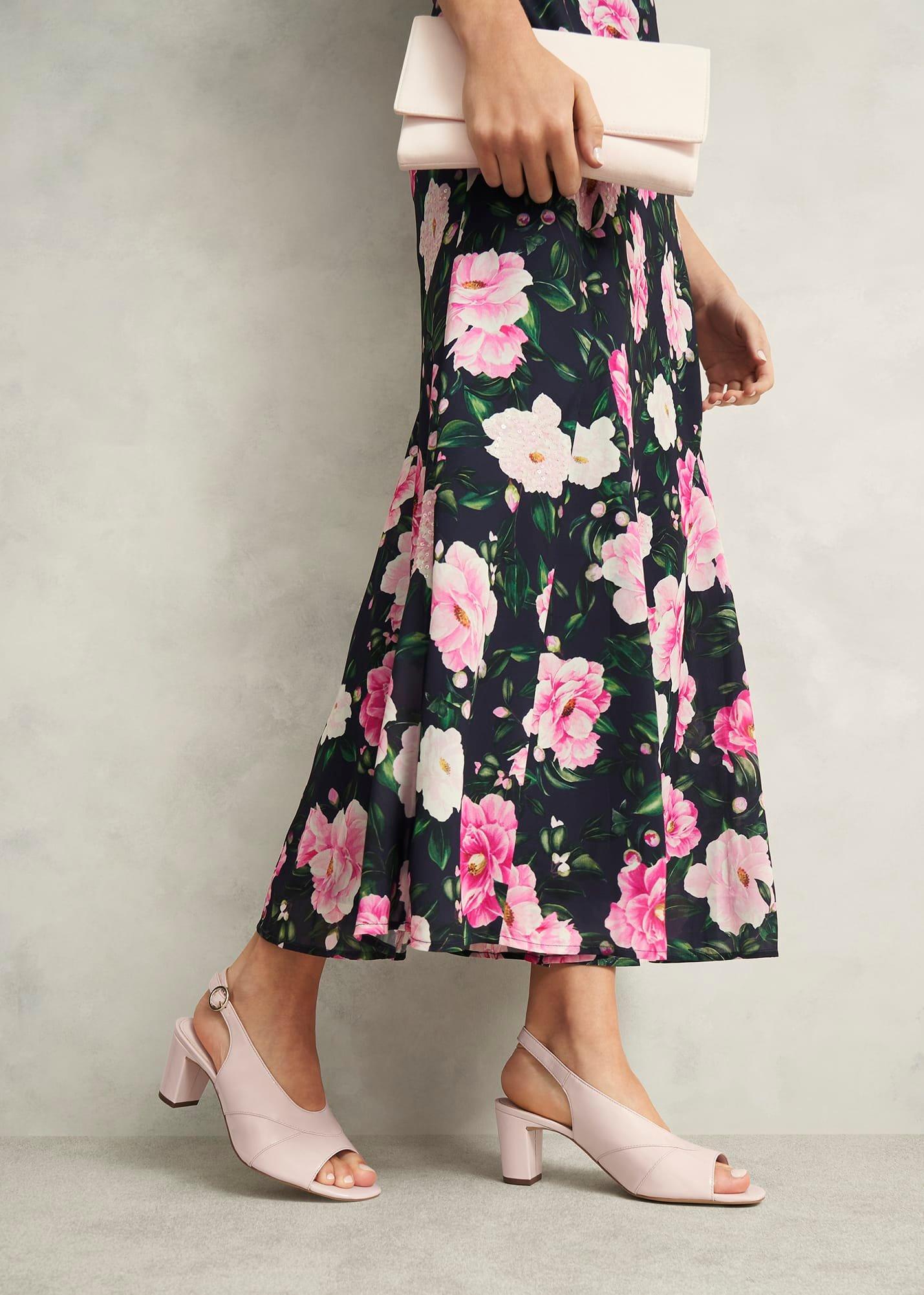 Karina Leather Sandals, Pale Pink, hi-res