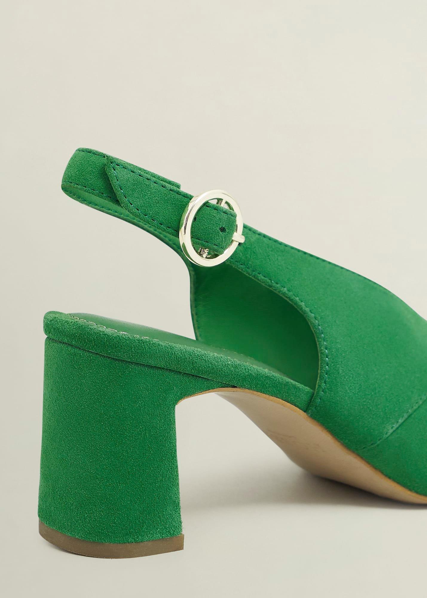 Karina Suede Sandals, Cilantro Green, hi-res