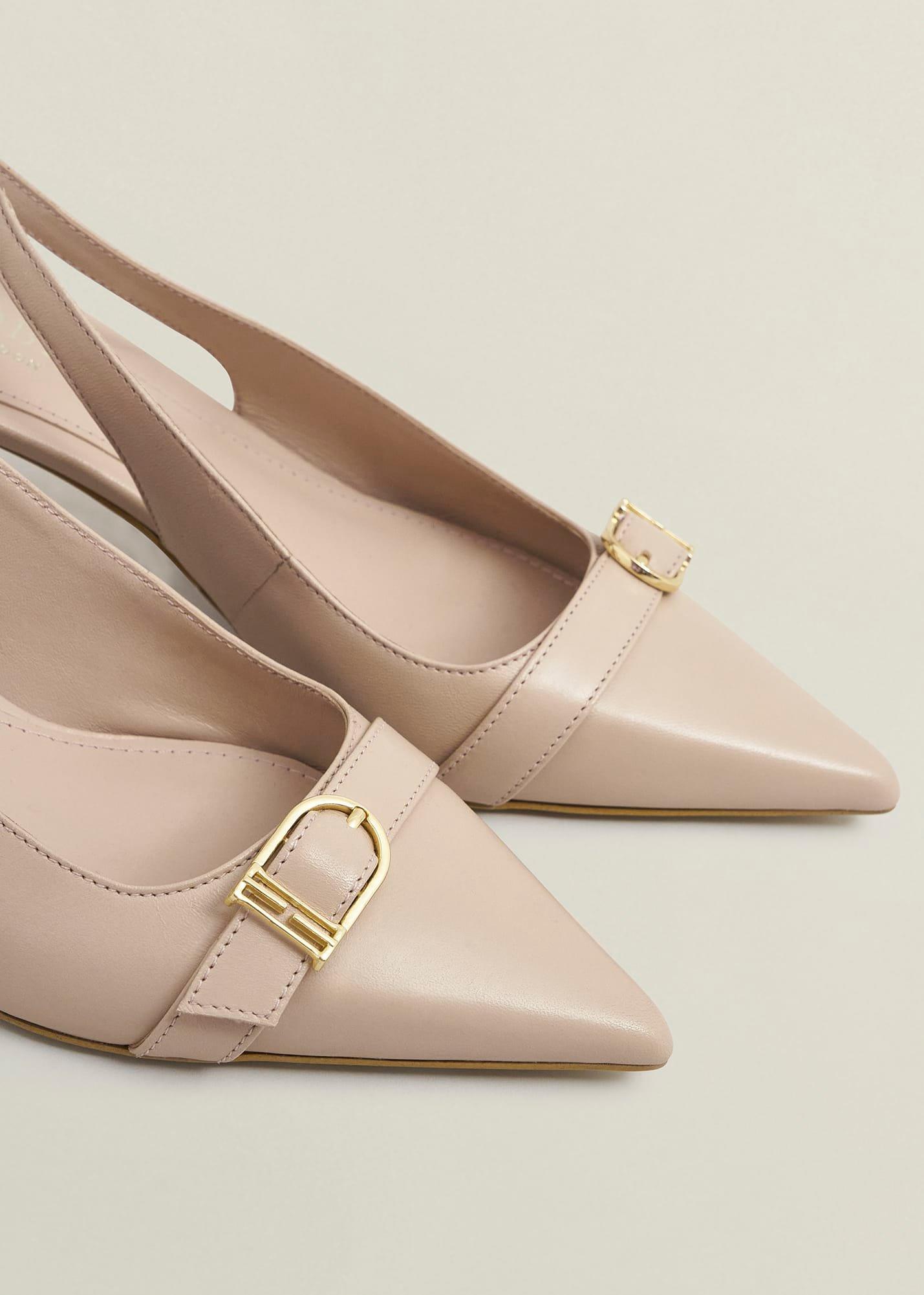 Jude Leather Slingbacks, Blush Pink, hi-res
