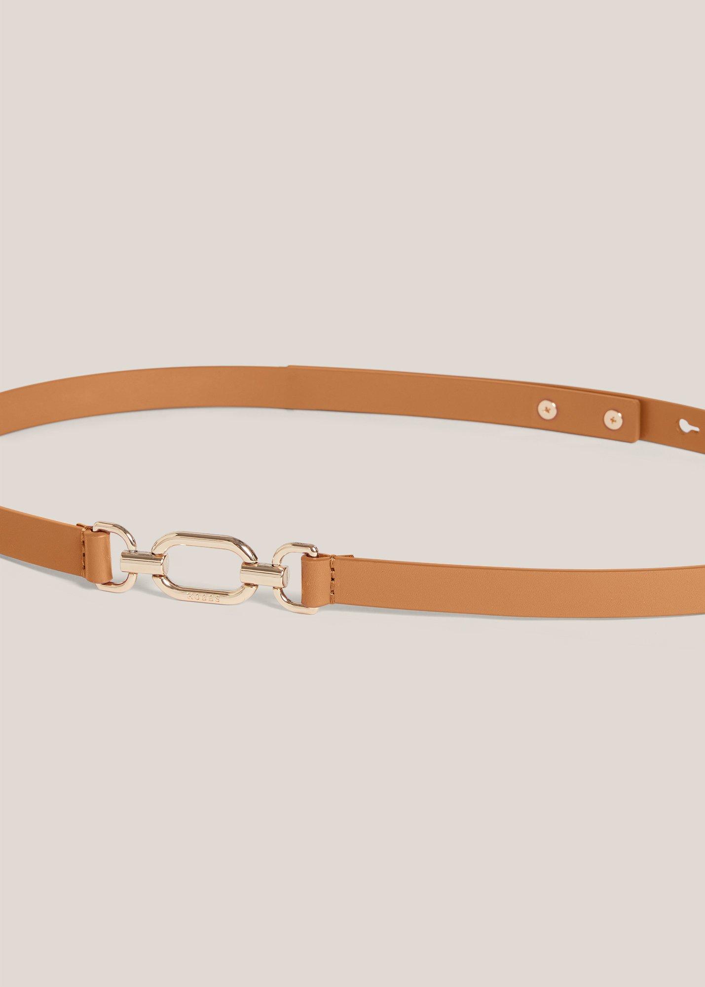 Cecelia Leather Belt, Tan, hi-res