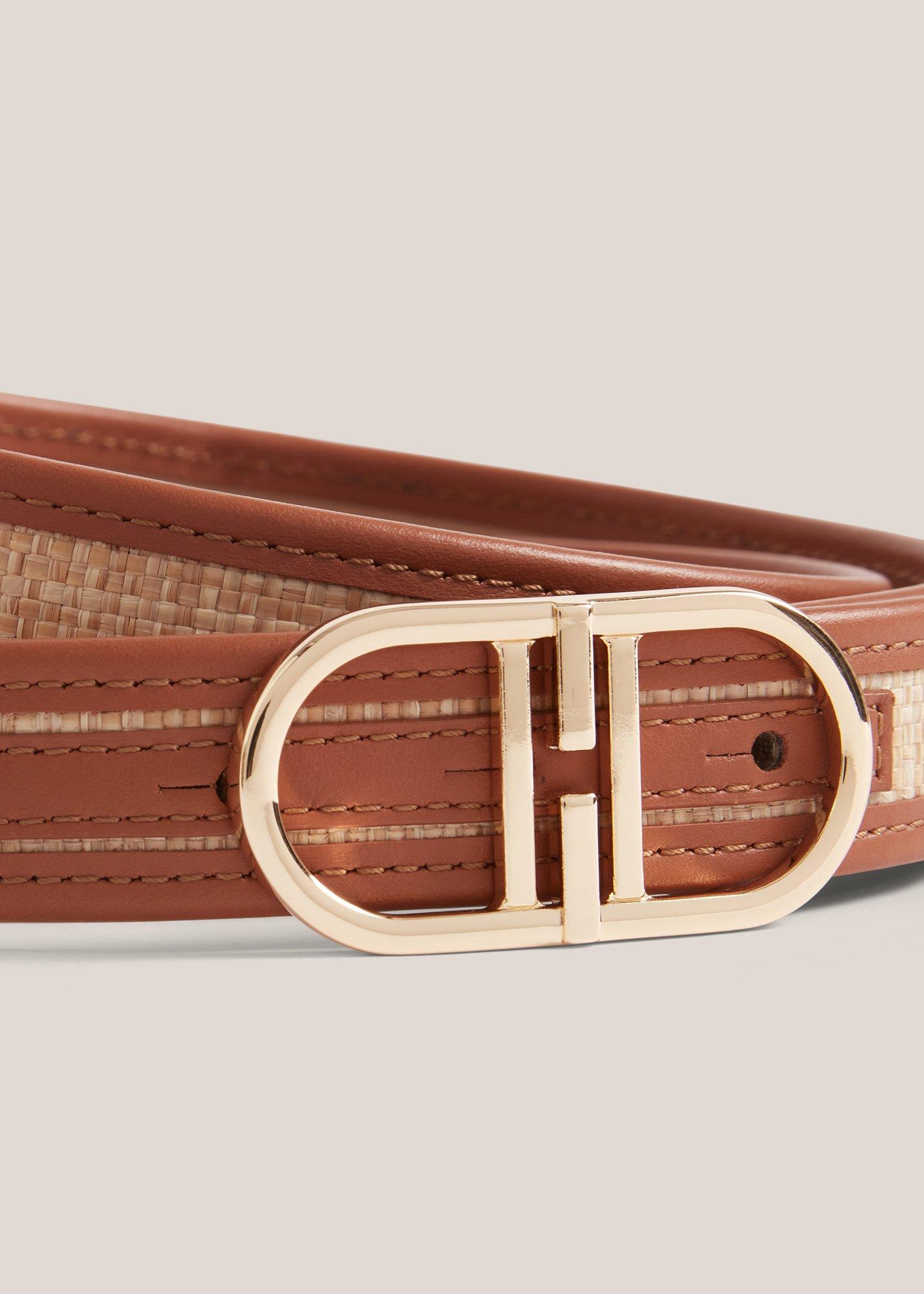 Kiera Raffia Belt, Natural Tan, hi-res