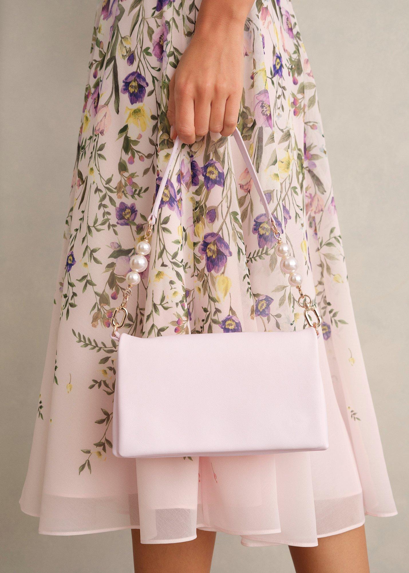 Jas Pearl Clutch, Pale Pink, hi-res