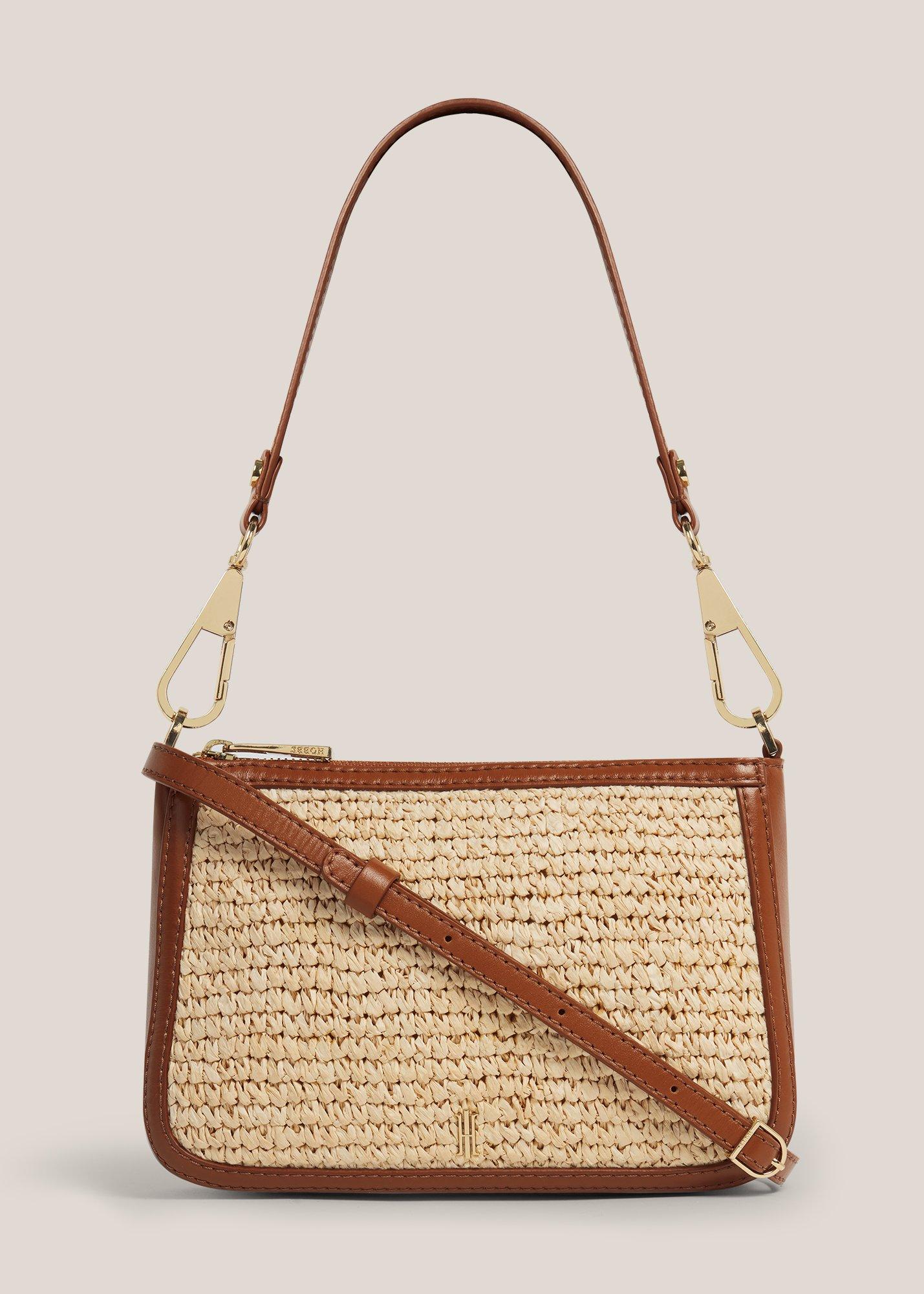 Briella Raffia Crossbody Bag