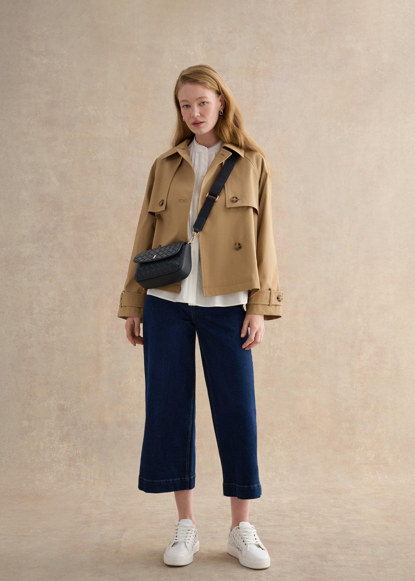 Berwick Woven Leather Crosbody Bag, Hobbs Navy, hi-res