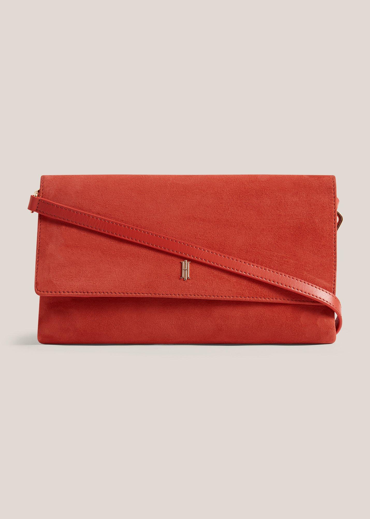 Ashley Suede Clutch