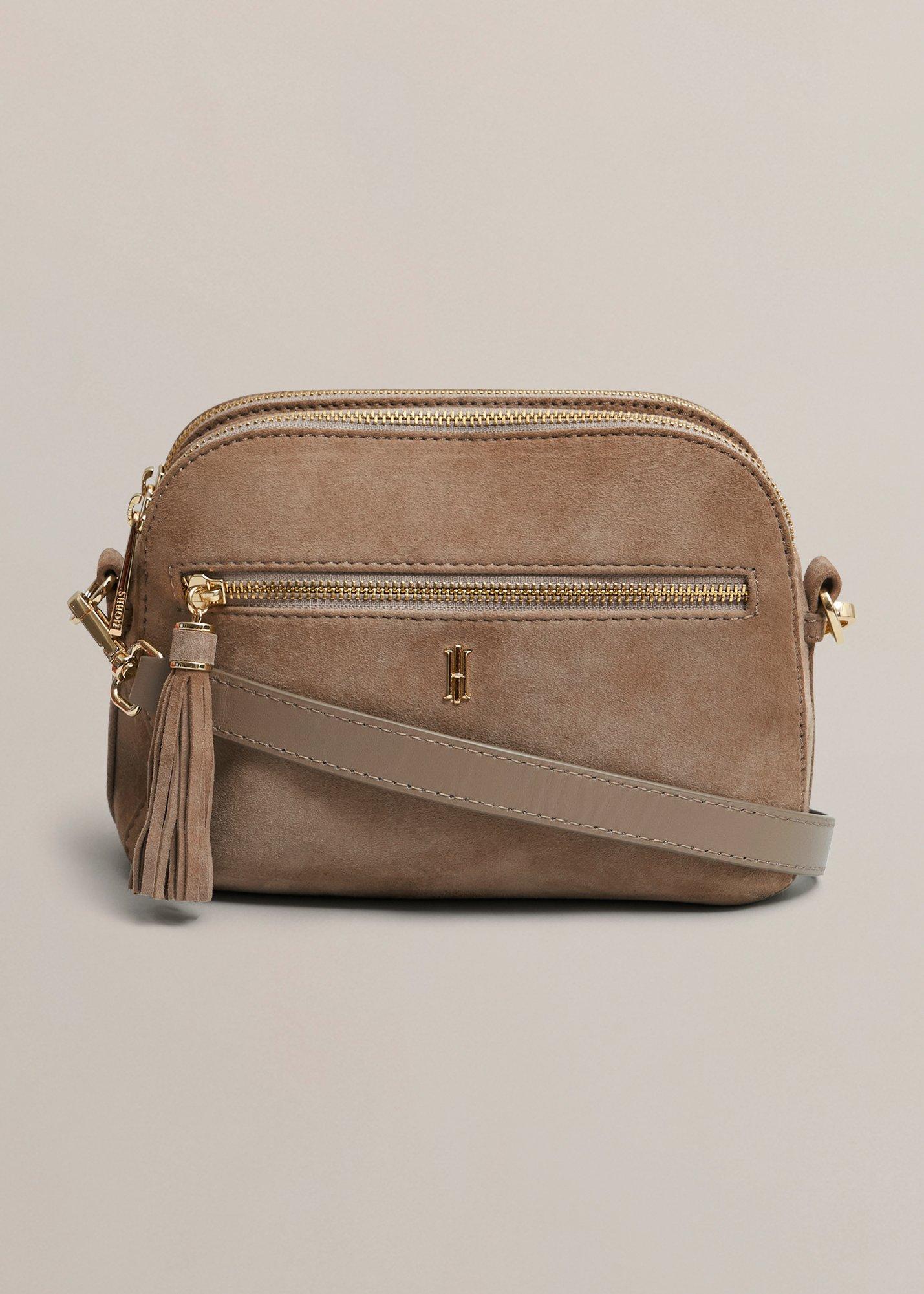 Carlton Suede Crossbody Bag