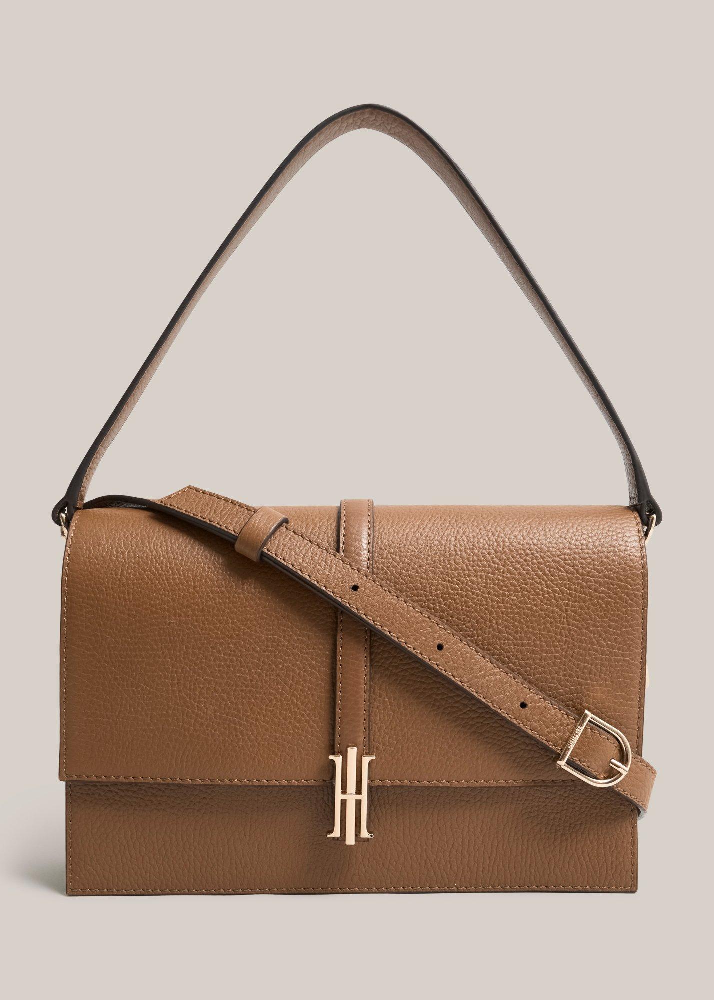 Cassidy Leather Crossbody Bag, Tan, hi-res