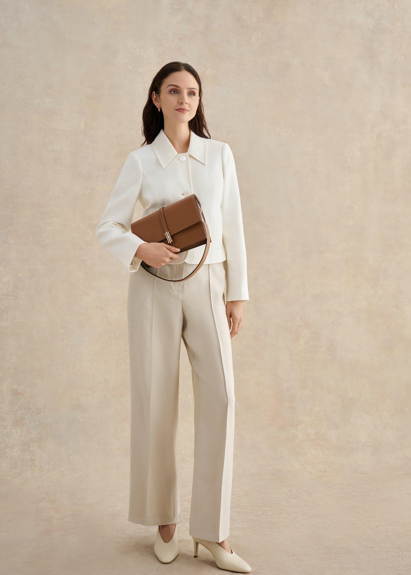 Cassidy Leather Crossbody Bag, Tan, hi-res