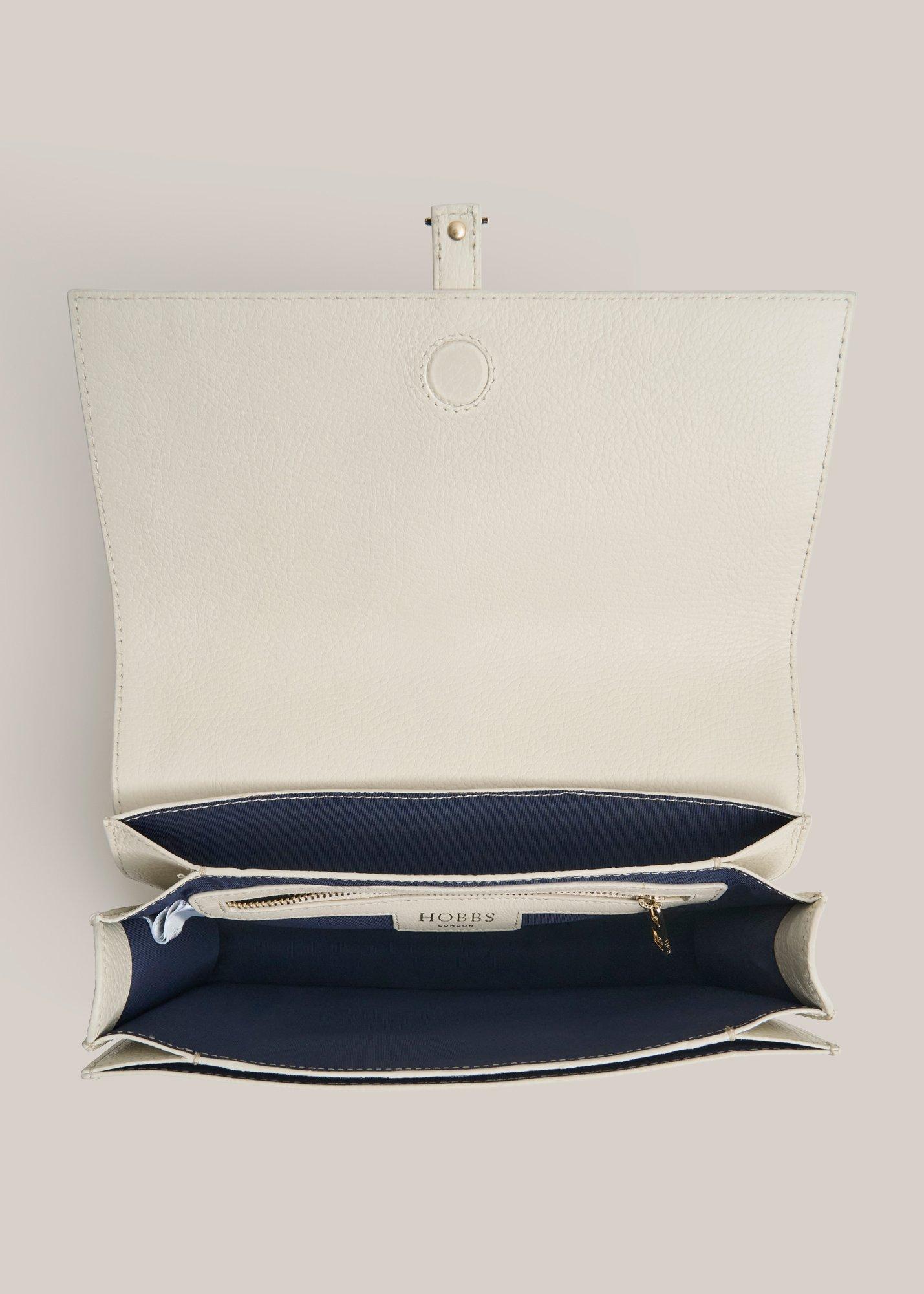 Cassidy Leather Crossbody Bag, Warm Ivory, hi-res