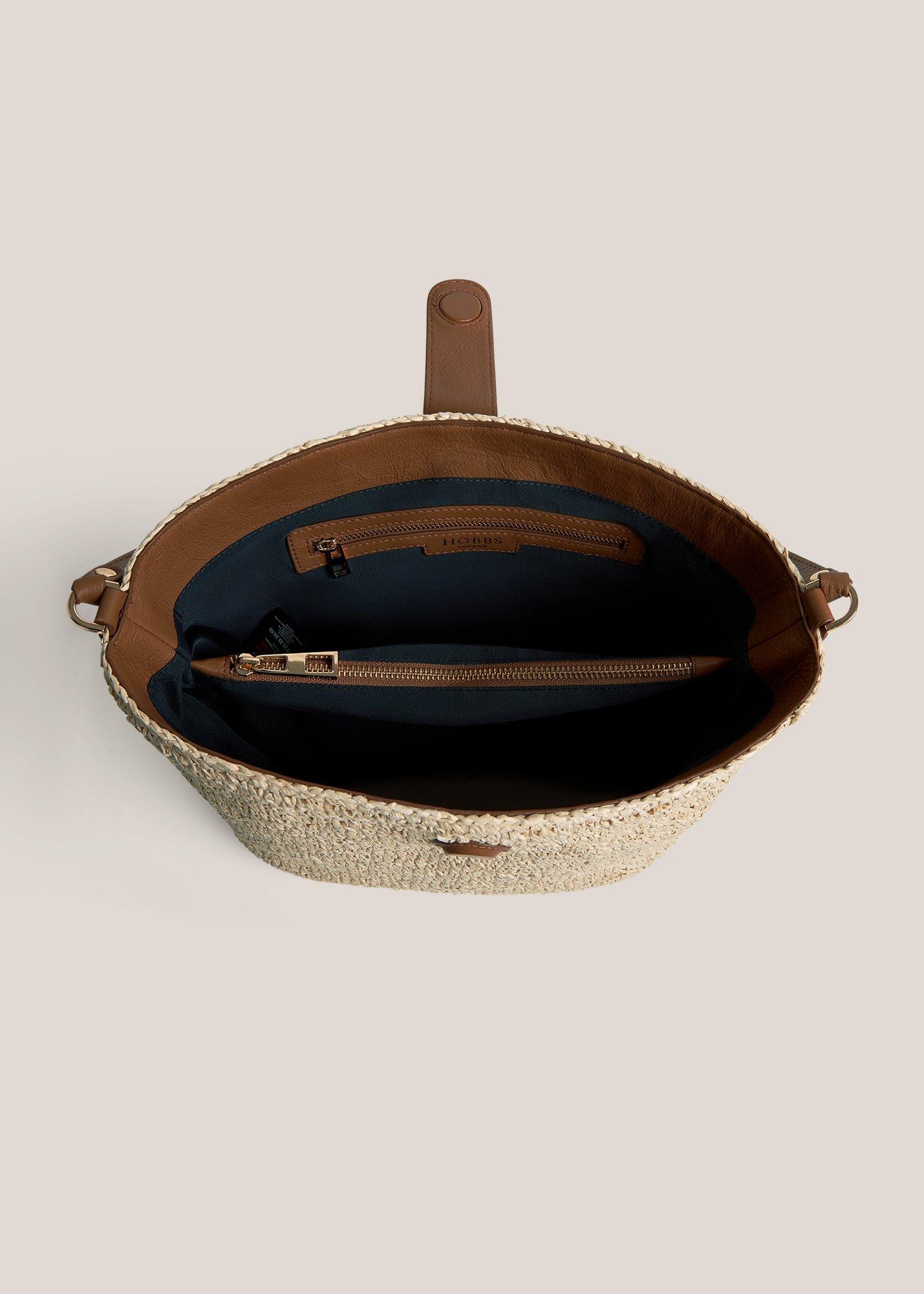 Brooke Raffia Bag, Natural Tan, hi-res