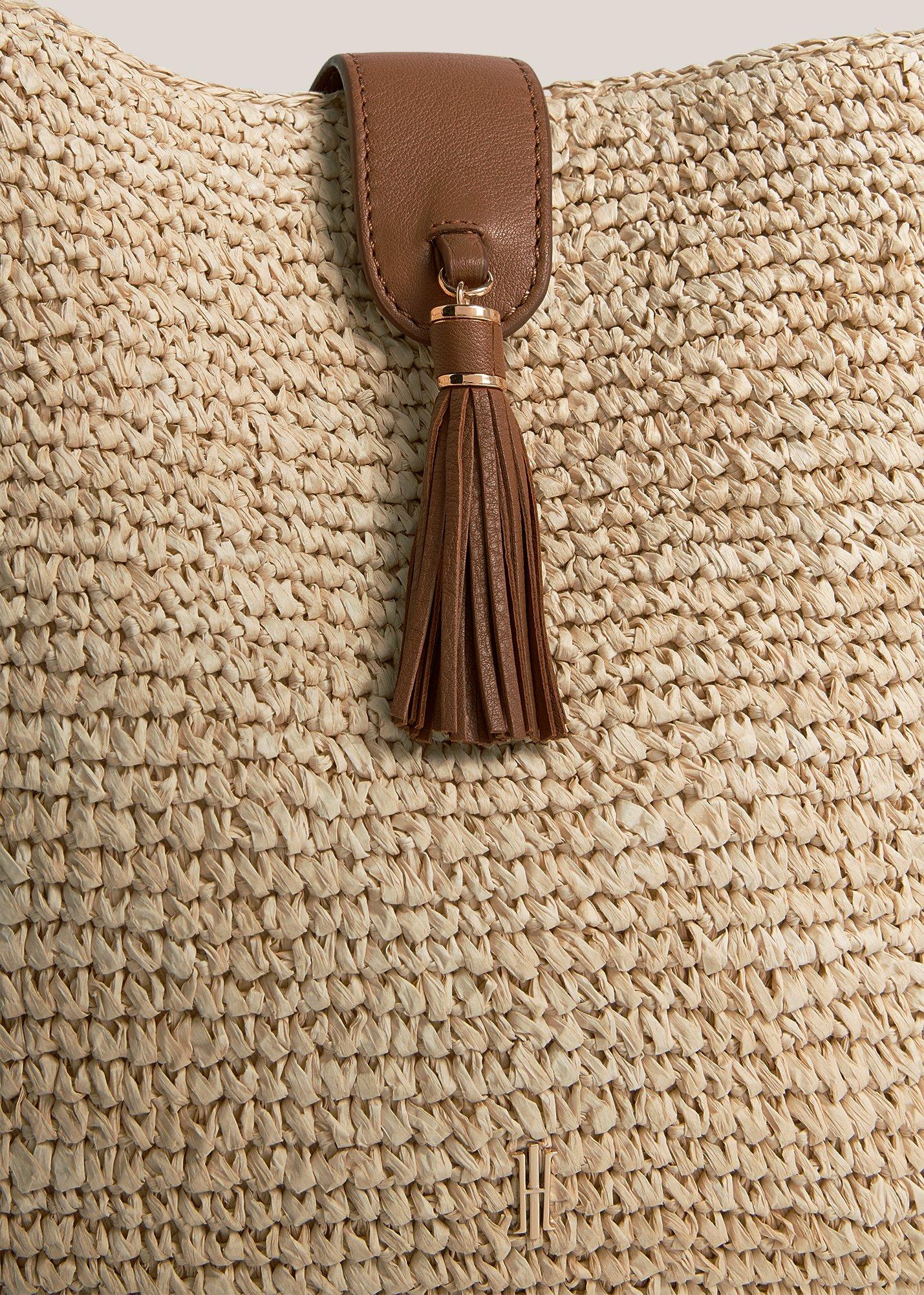 Brooke Raffia Bag, Natural Tan, hi-res