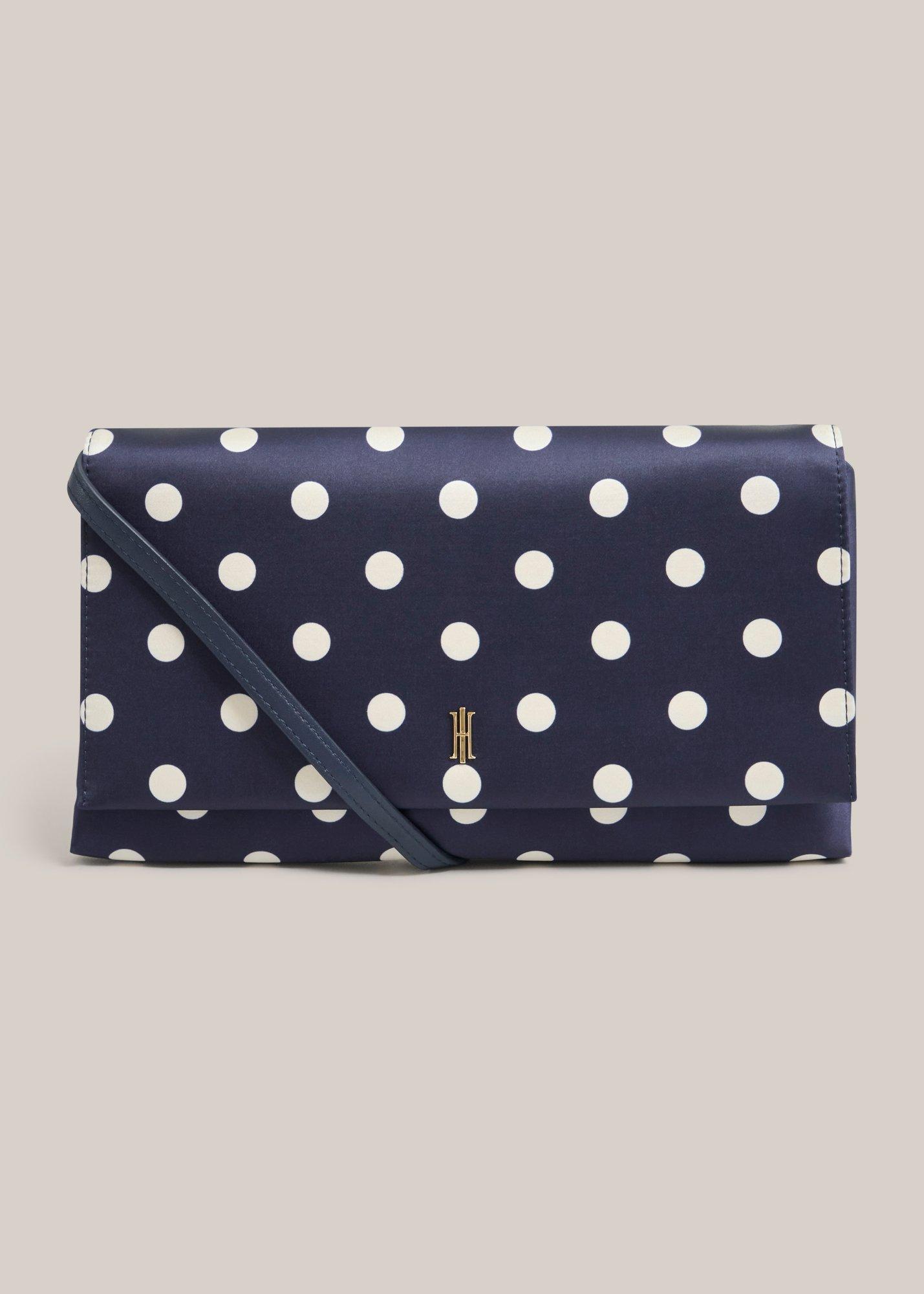 Renata Polka Dot Clutch