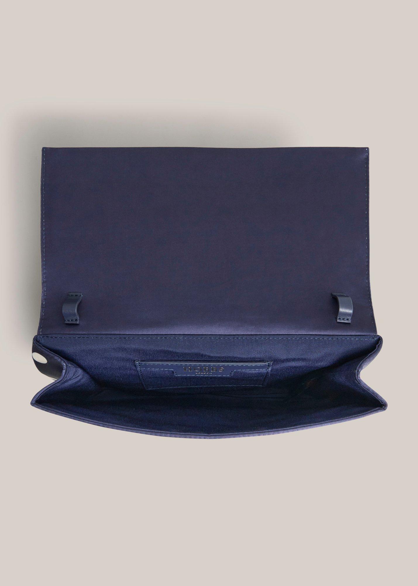 Renata Polka Dot Clutch, Midnight Ivory, hi-res