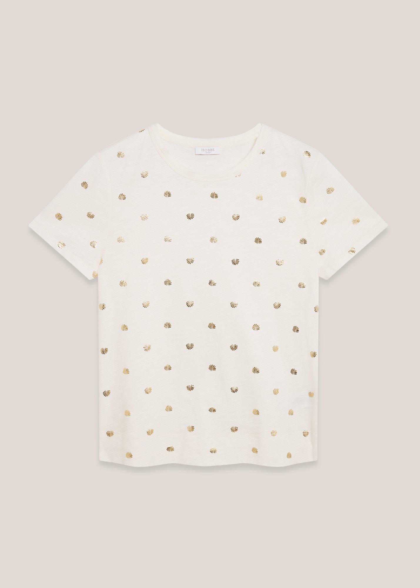 Adaline Cotton Slub Printed T-Shirt