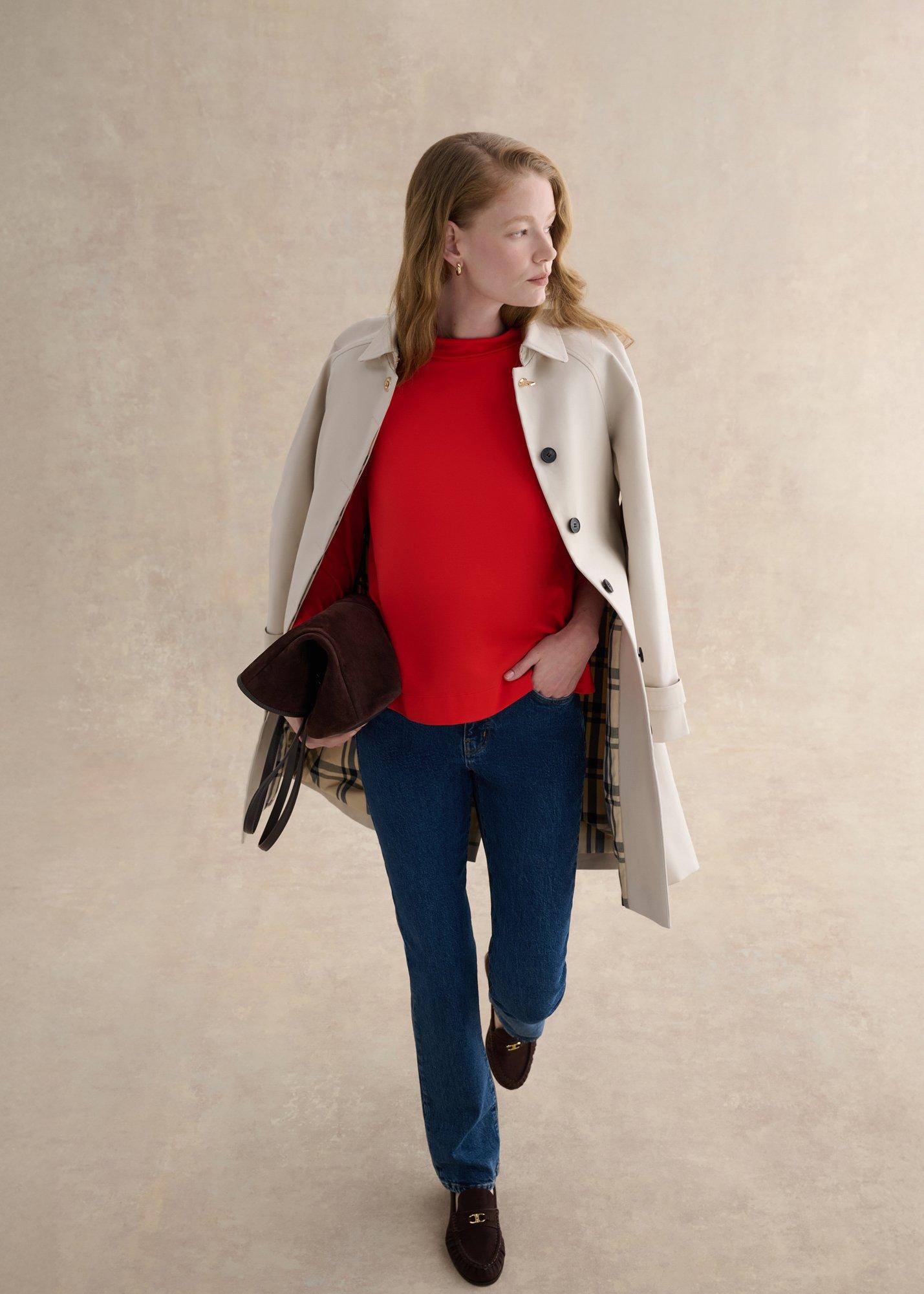 Catriona Roll Neck Top, Pepper Red, hi-res