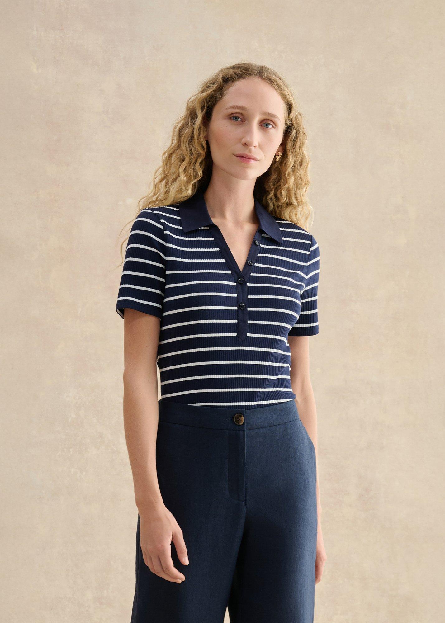 Merle Striped Ribbed Shirt