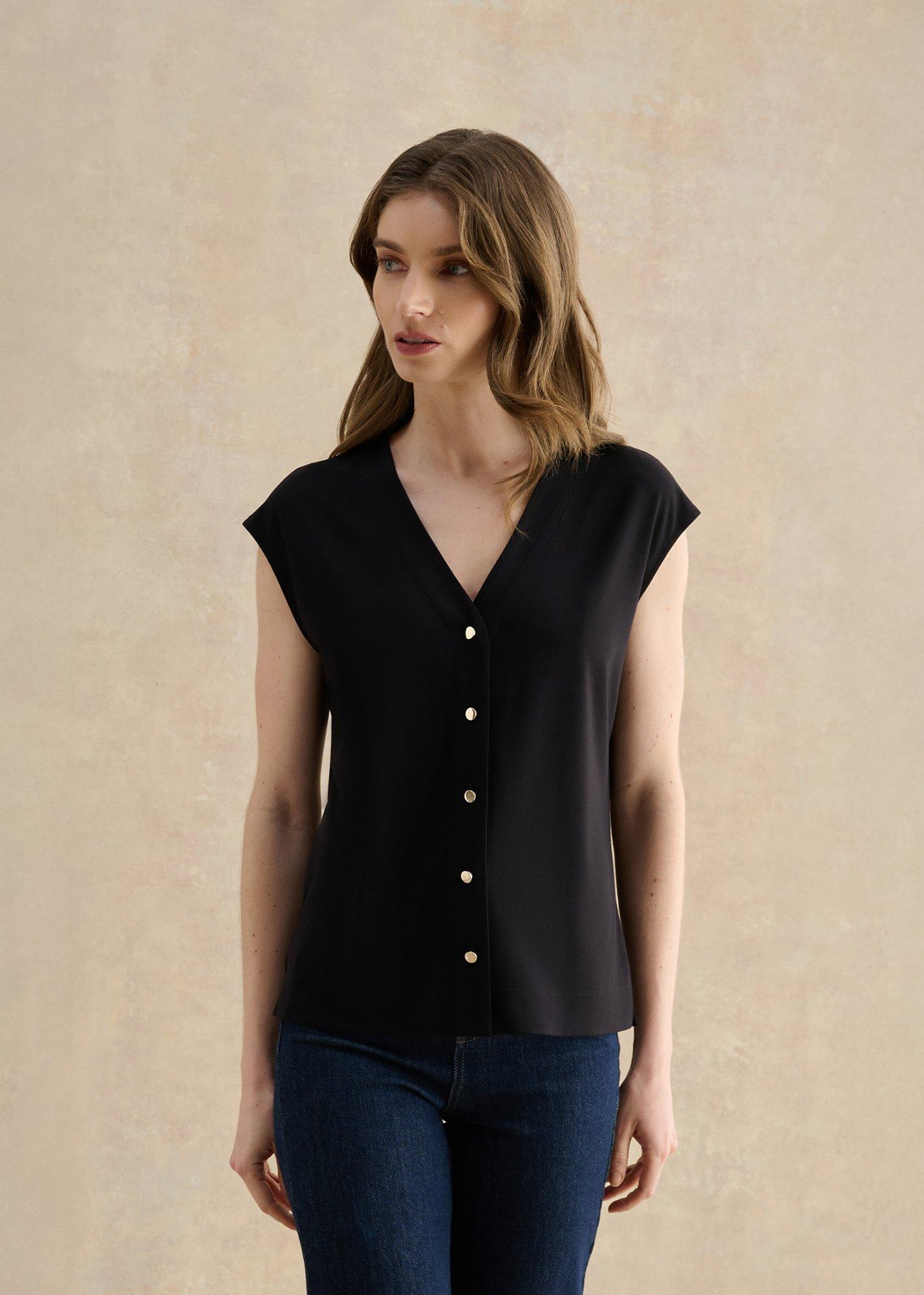 Hayley Button Front Top