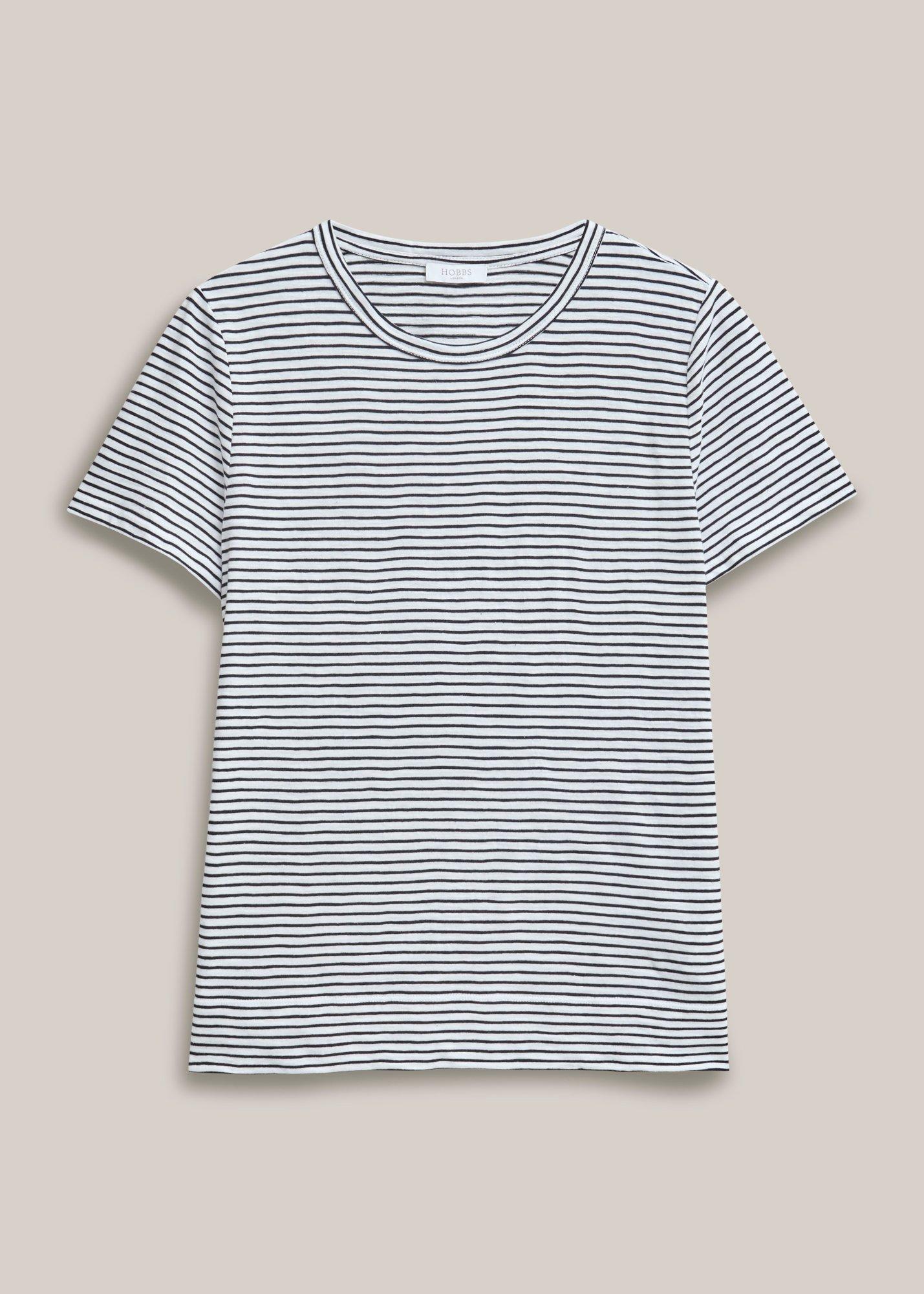 Adaline Cotton Slub Striped T-Shirt