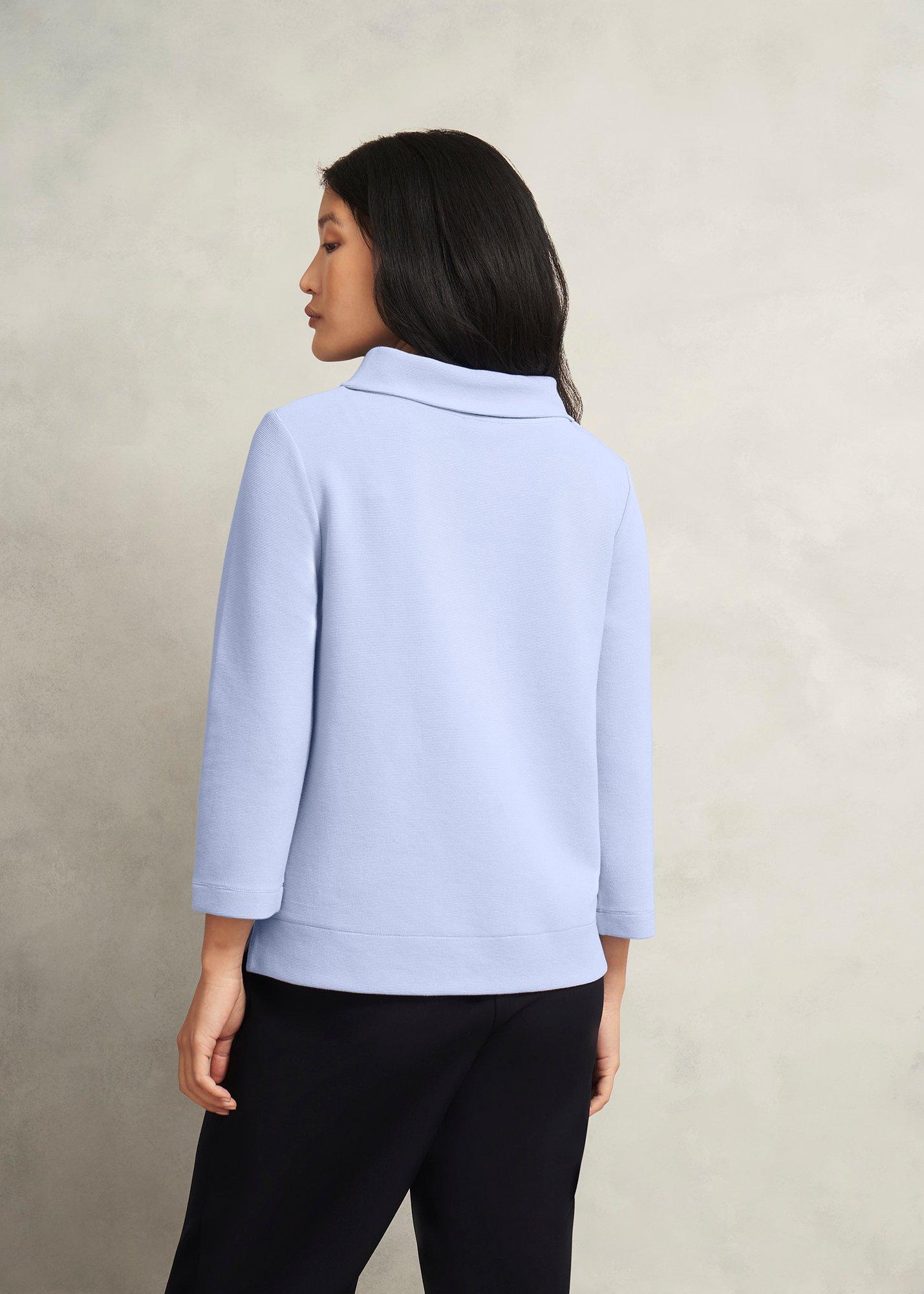 Betsy Textured Top, Lavender Blue, hi-res