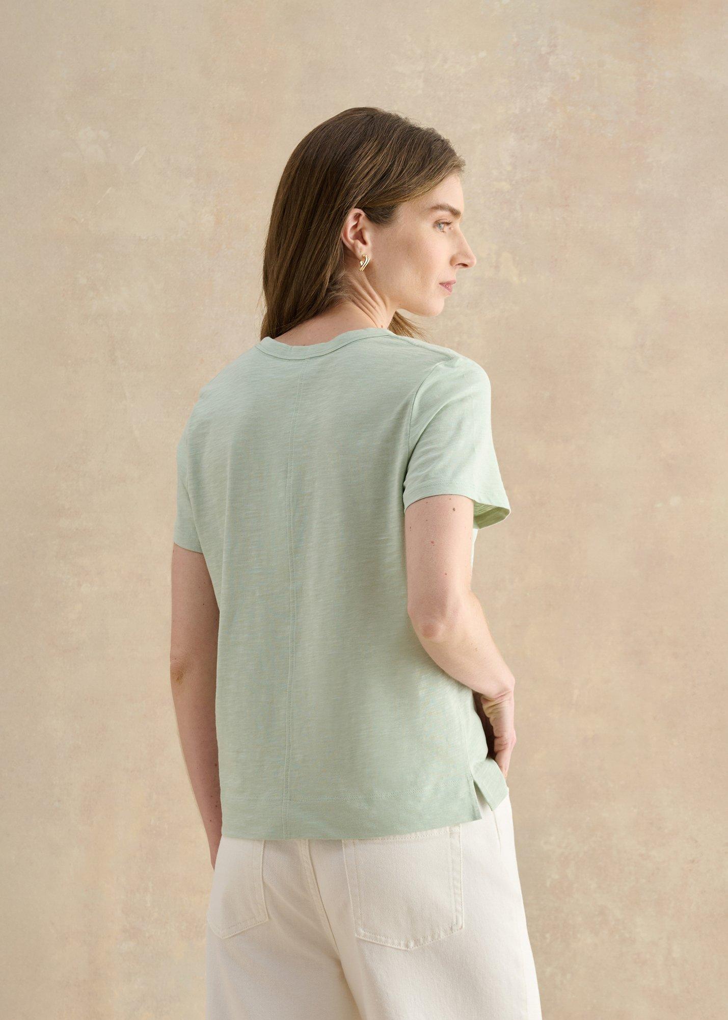 Arianna Slub T-Shirt, Aqueous Green, hi-res