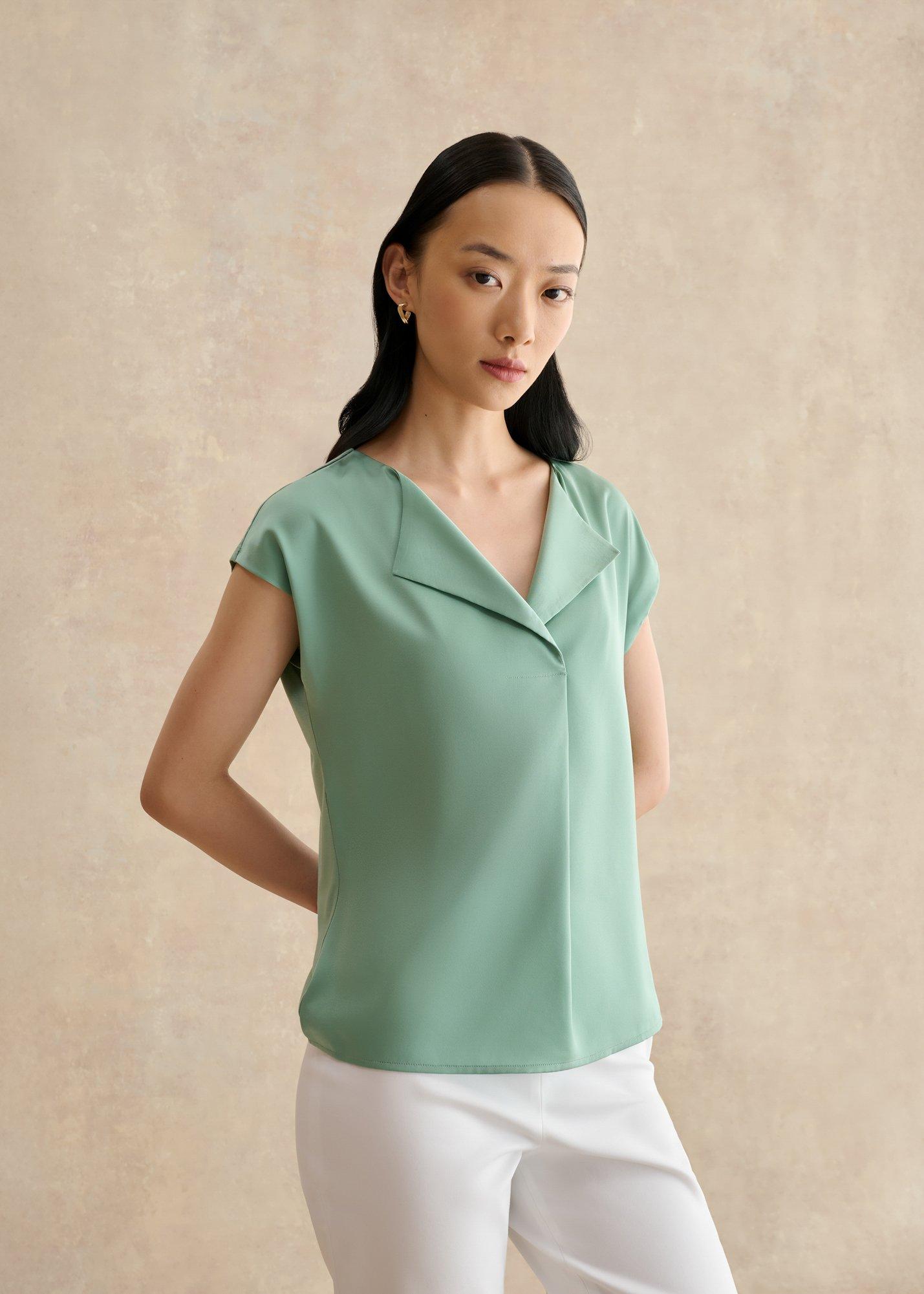 Sylvie Satin Front Top