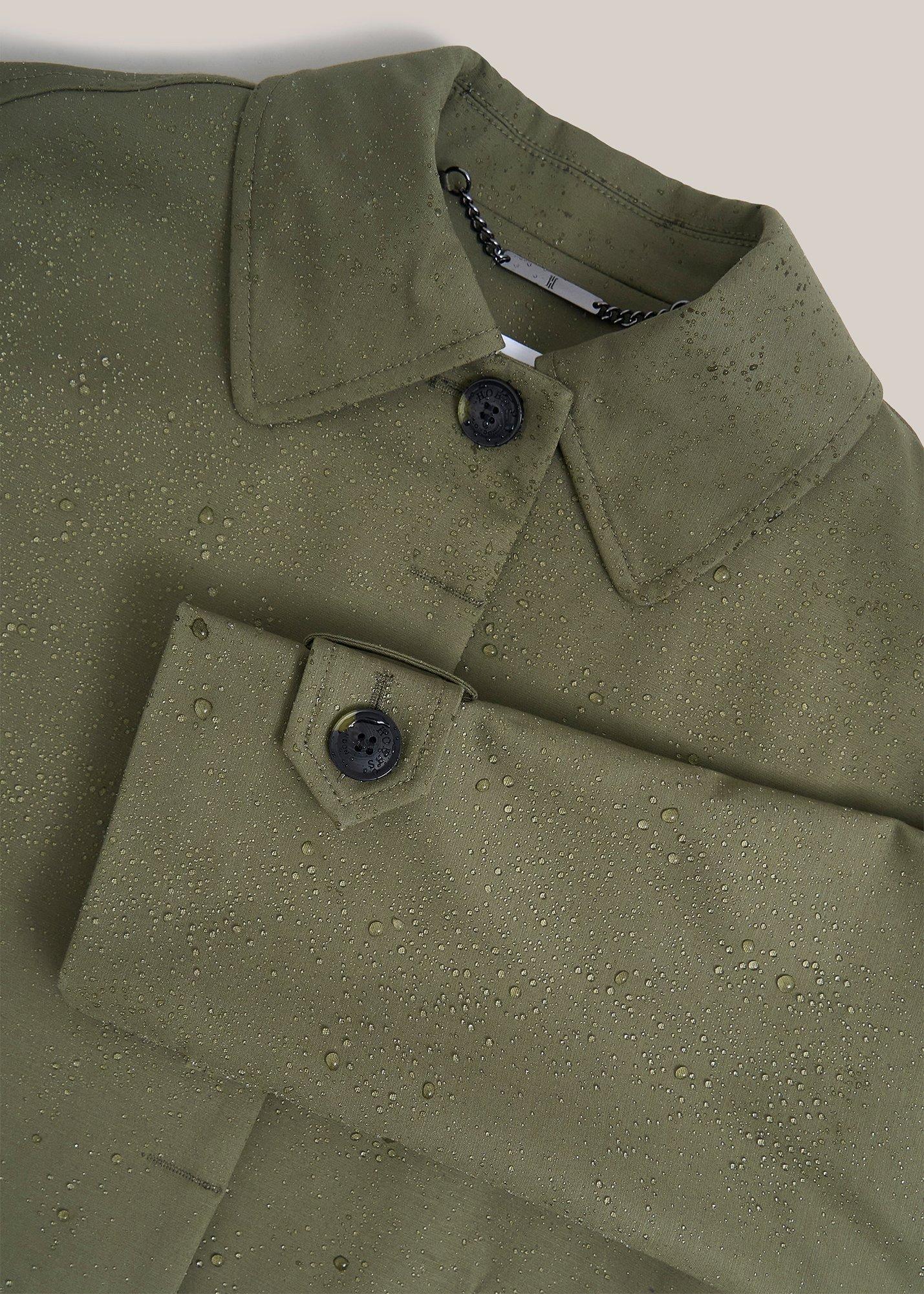Petite Frida Shower Resistant Trench Coat, Olive Green, hi-res