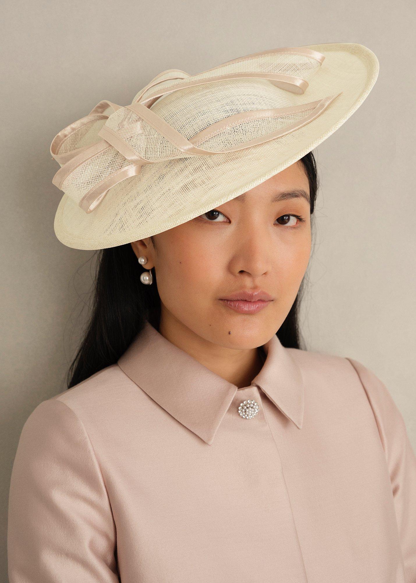 Ottilie Fascinator, Ivory Oyster, hi-res
