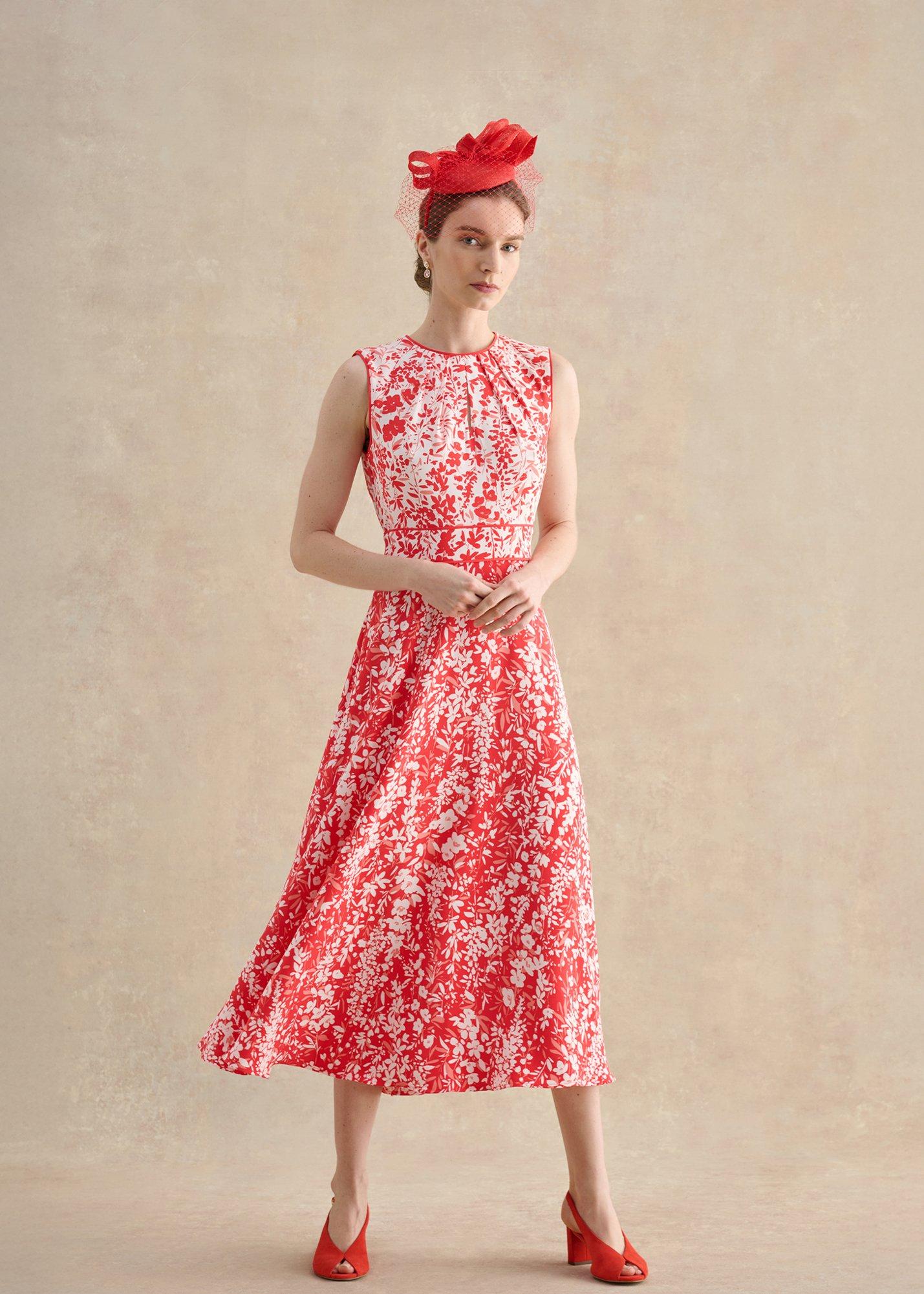 Adalyn Fascinator, Calendula Red, hi-res