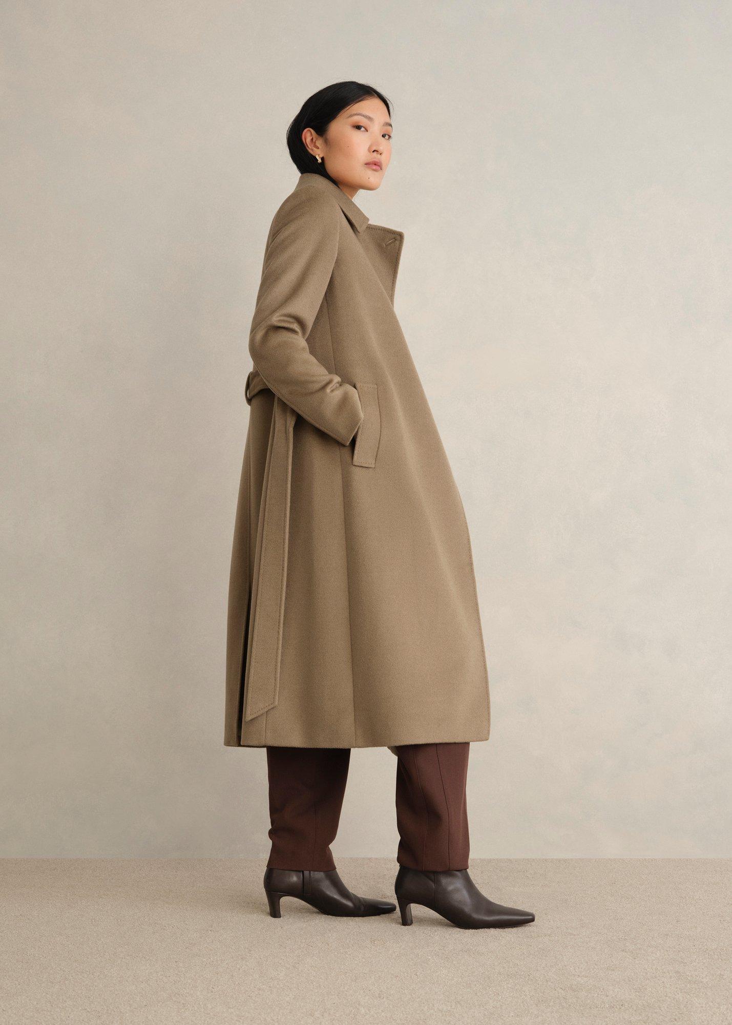 Petite Livia Wool Wrap Coat