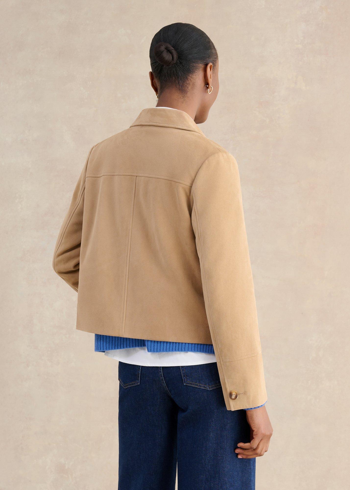 Montana Suede Jacket, Camel, hi-res