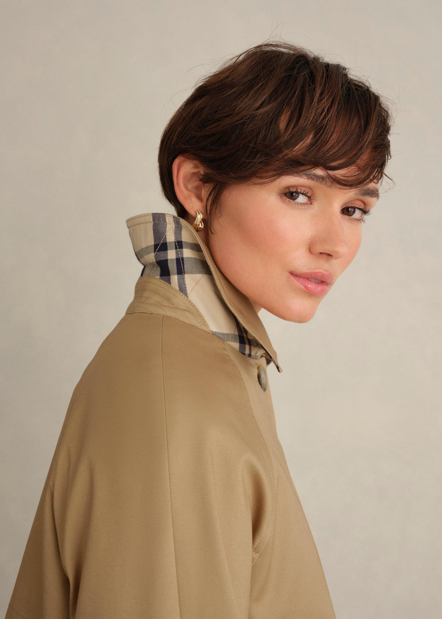 Callie Shower Resistant Car Coat, Fawn Beige, hi-res