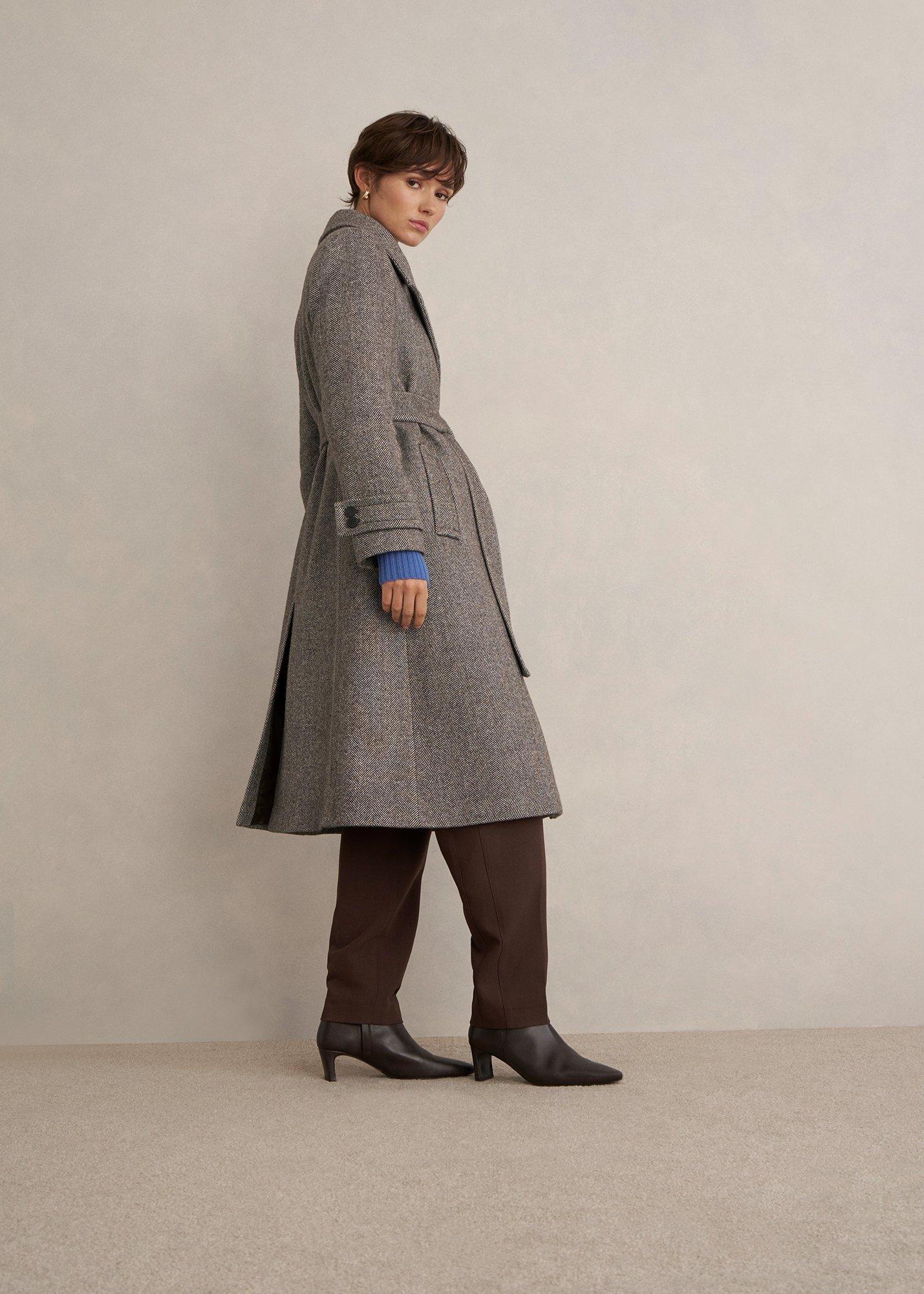 Prisha Wool Blend Coat, Mocha, hi-res