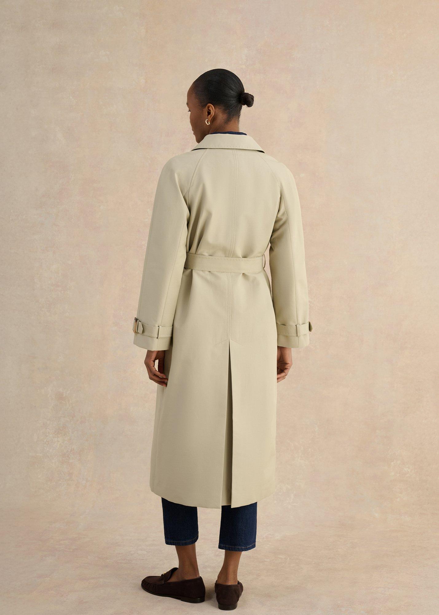 Riley Sage Green Trench Coat , Pale Sage Green, hi-res