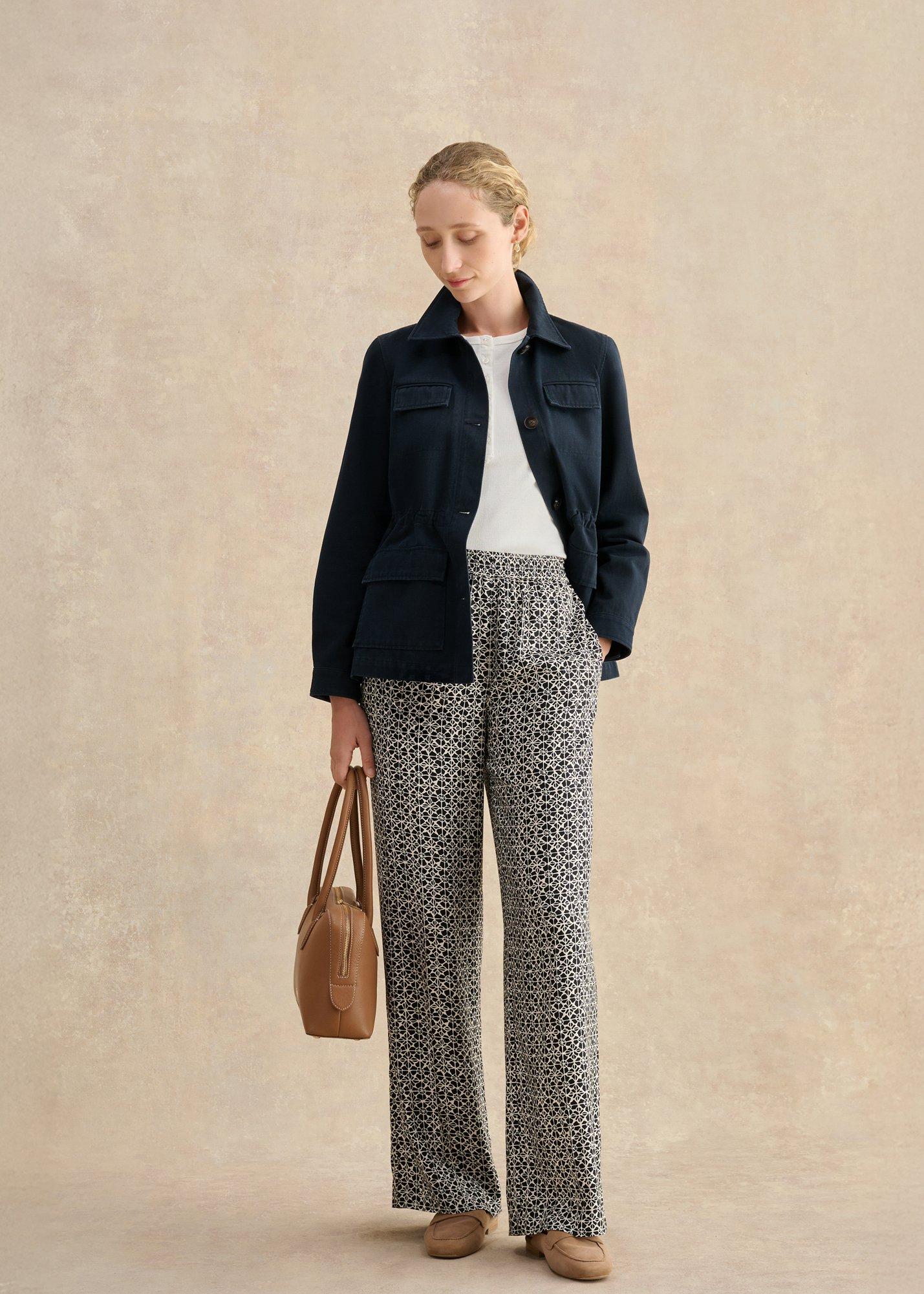 Arianne Cotton Jacket, Hobbs Navy, hi-res