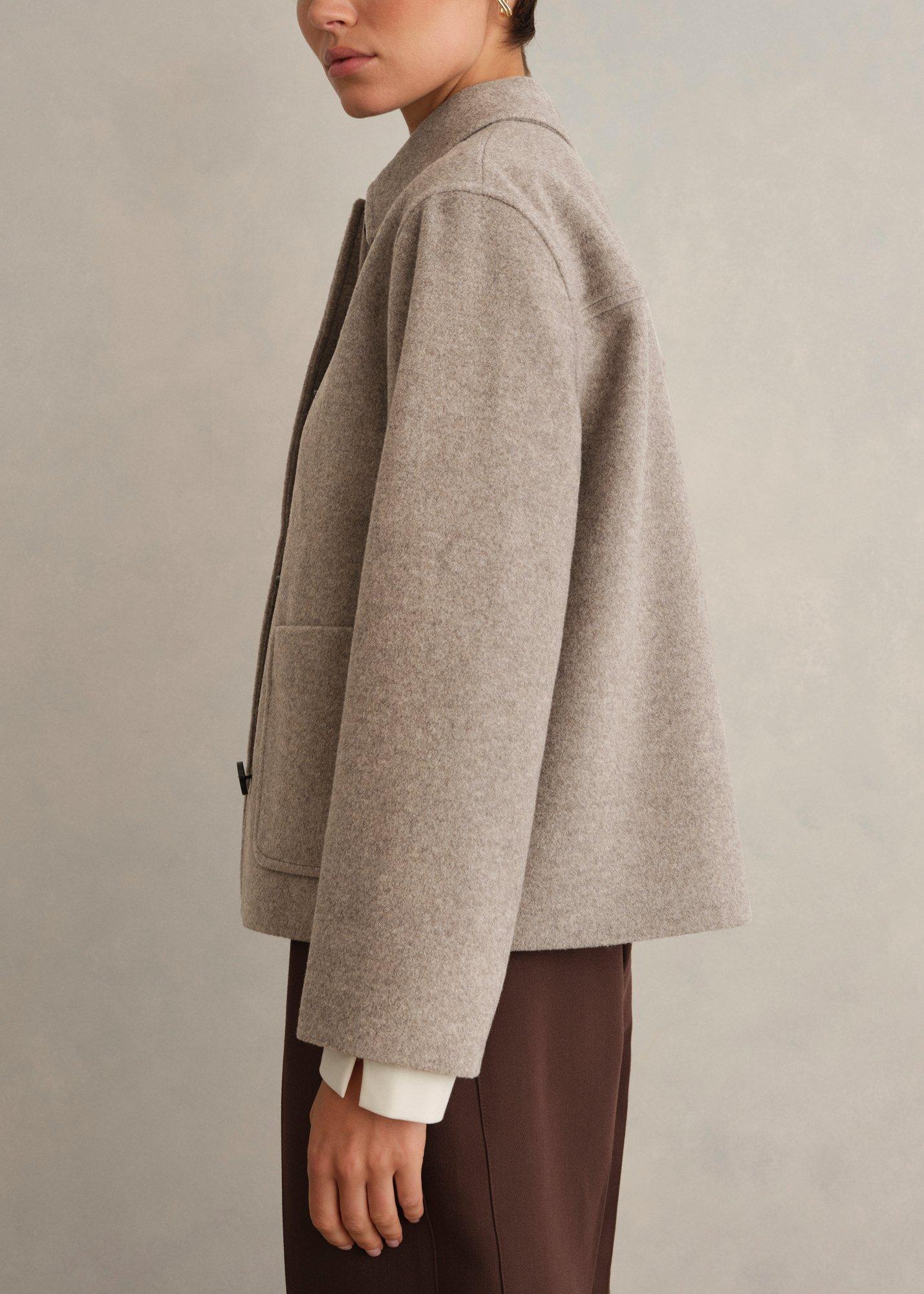 Milly Wool Jacket, Stone Grey, hi-res