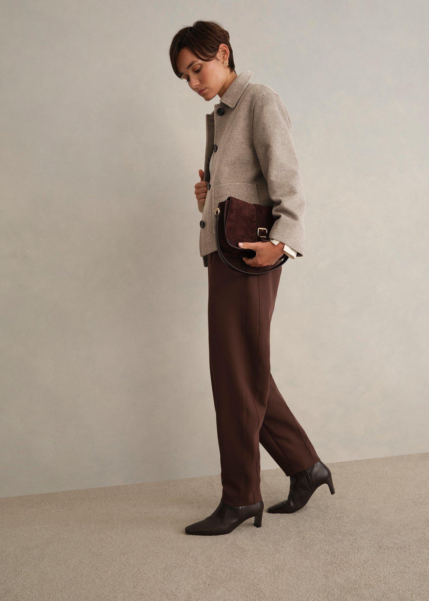 Milly Wool Jacket, Stone Grey, hi-res