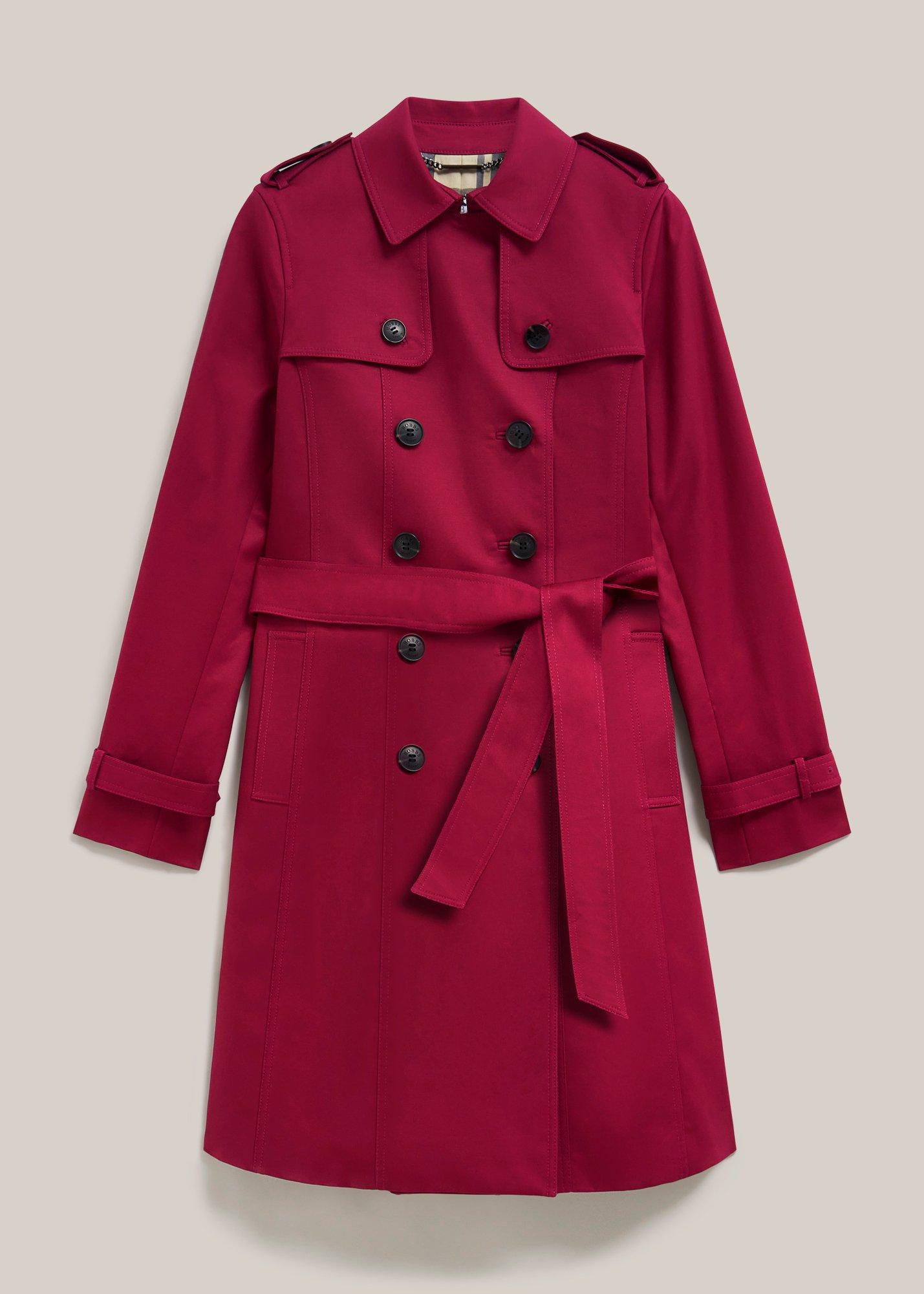 Petite Skylar Shower Resistant Trench Coat