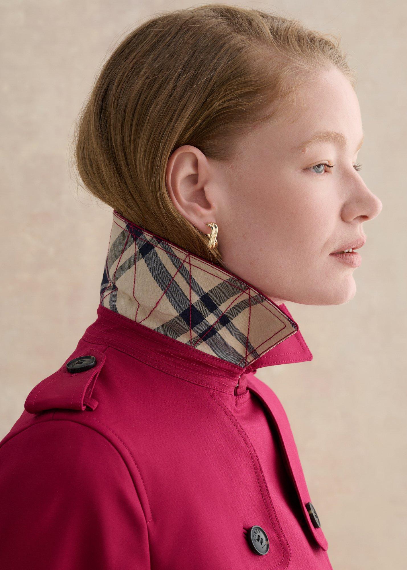 Petite Skylar Shower Resistant Trench Coat, Beetroot Pink, hi-res