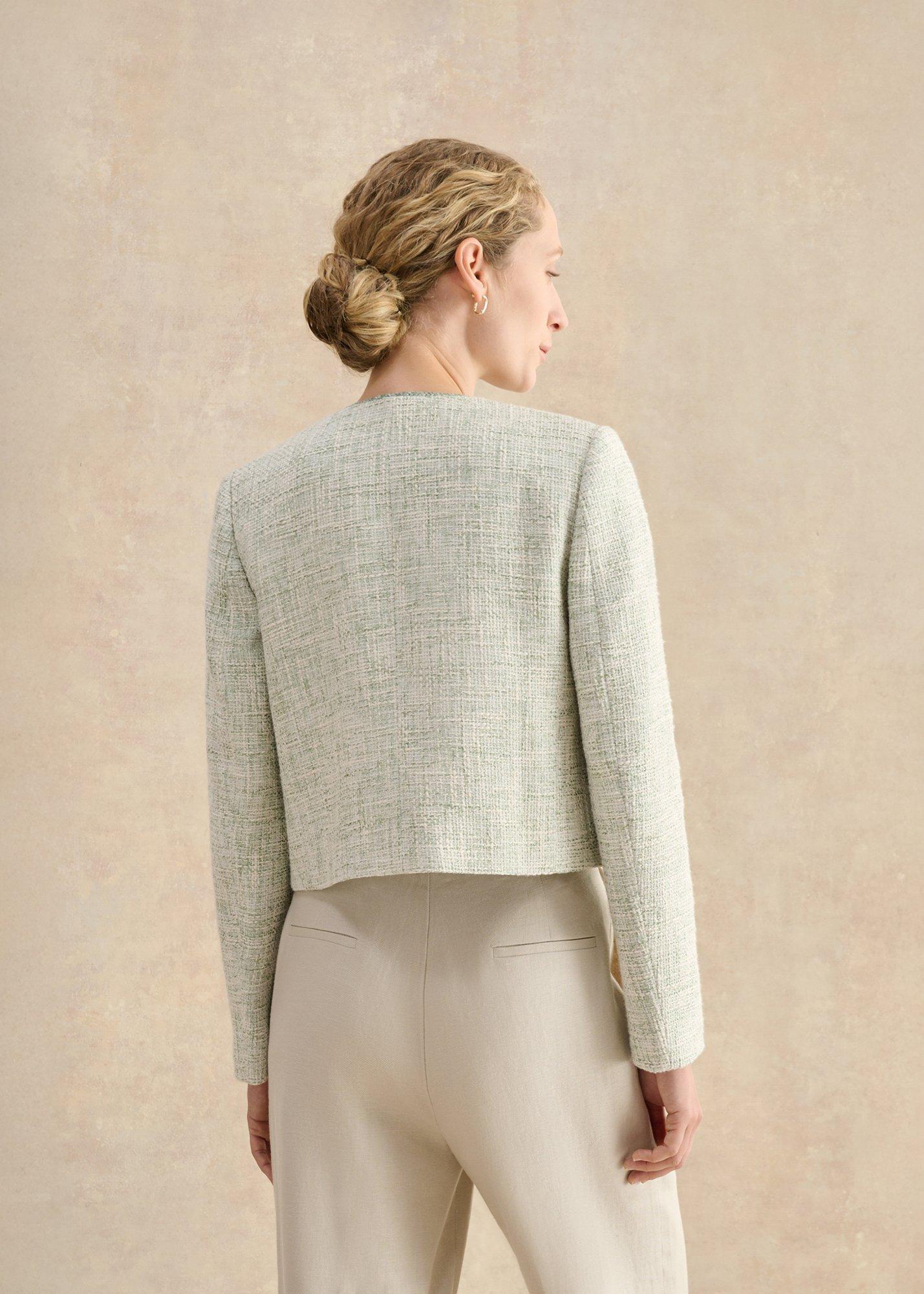 Darcy Tweed Jacket, Sage Ivory, hi-res