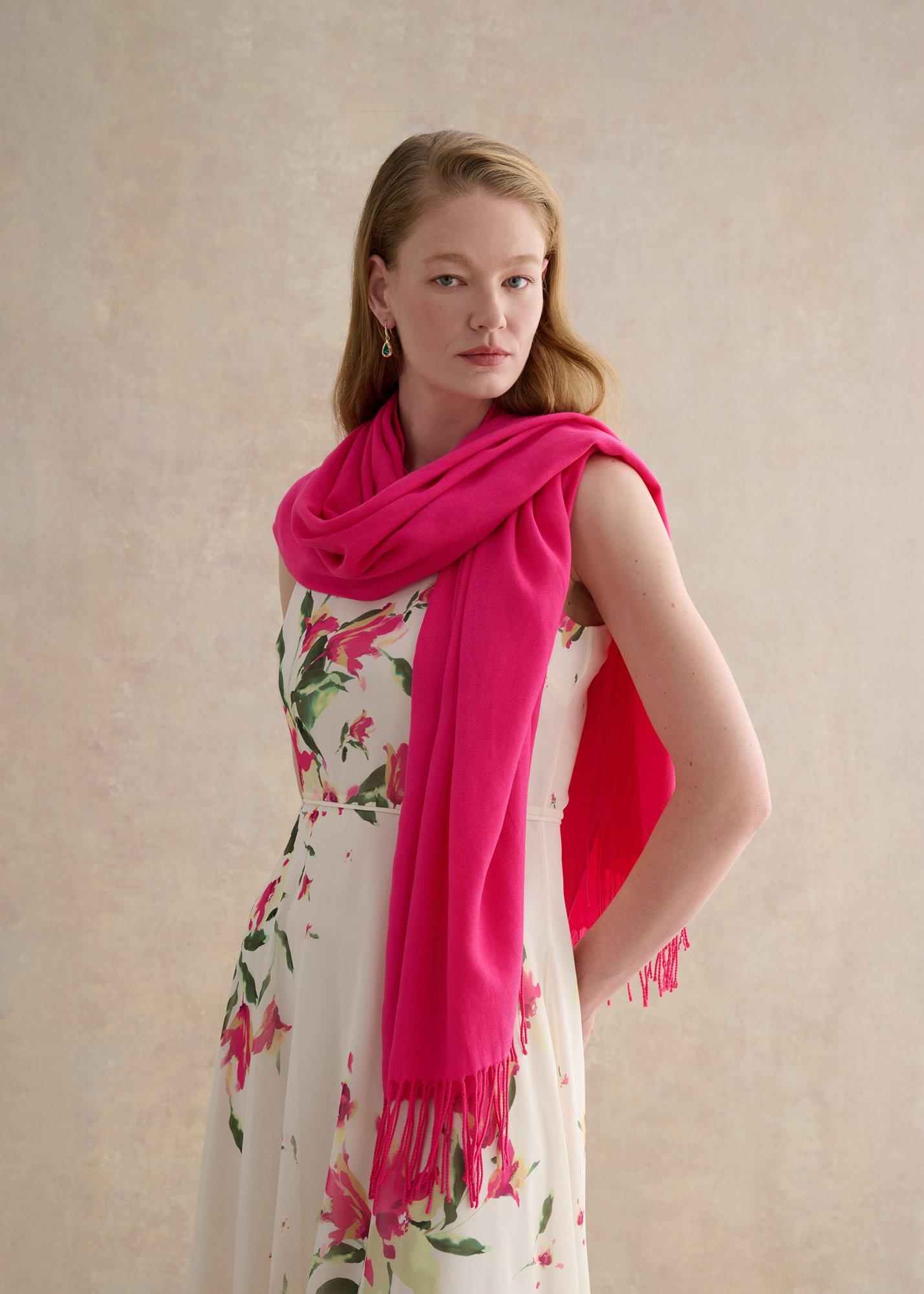 Matilda Scarf, Bright Pink, hi-res
