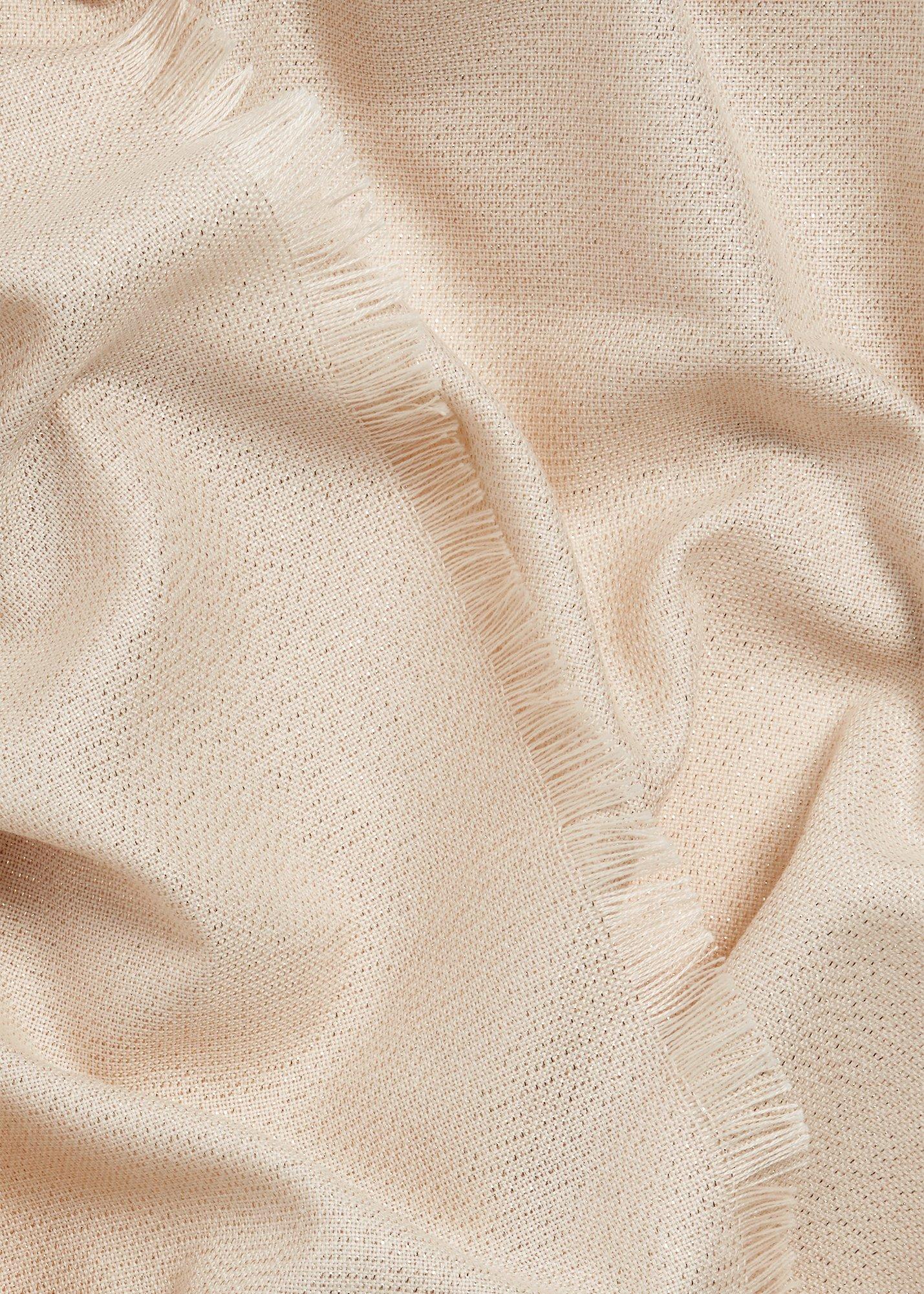 Matilda Shimmer Scarf, Cream Gold, hi-res