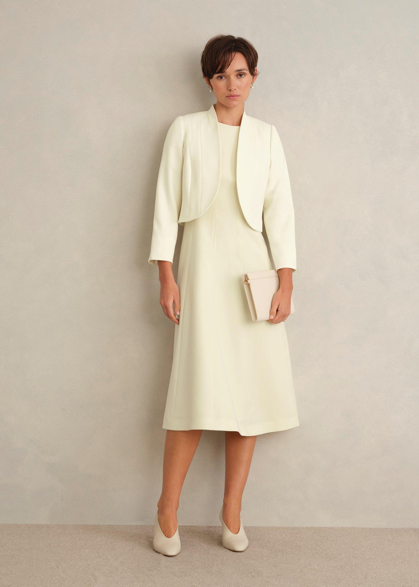 Eliana Seam Detail Jacket, Pale Yellow, hi-res