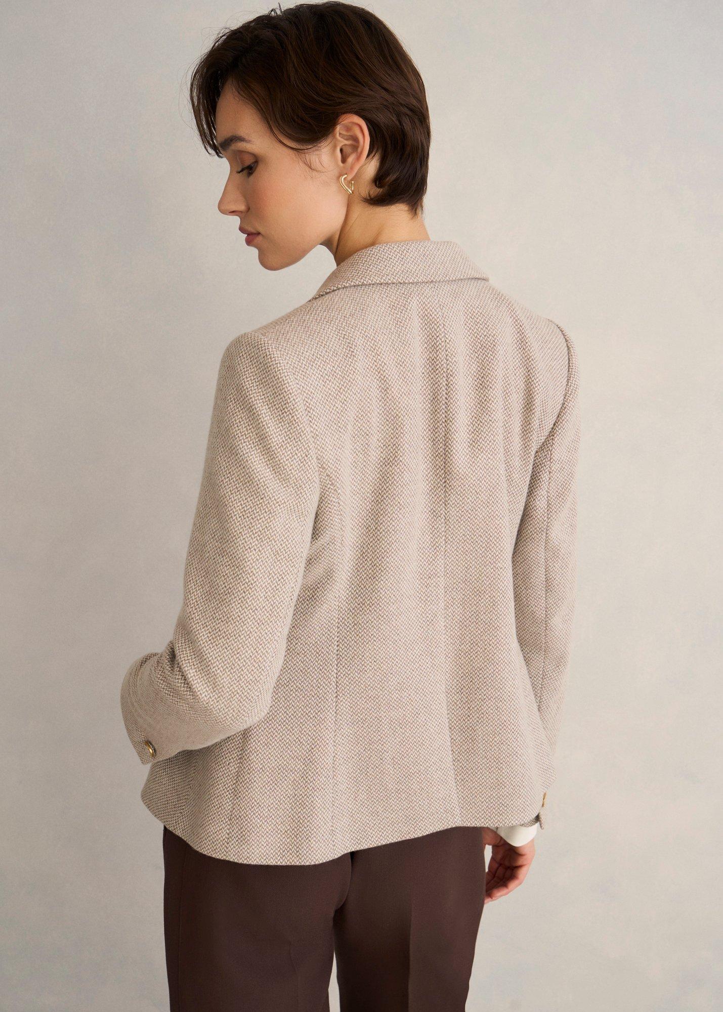 Chelsey Wool Blend Jacket, Neutral, hi-res