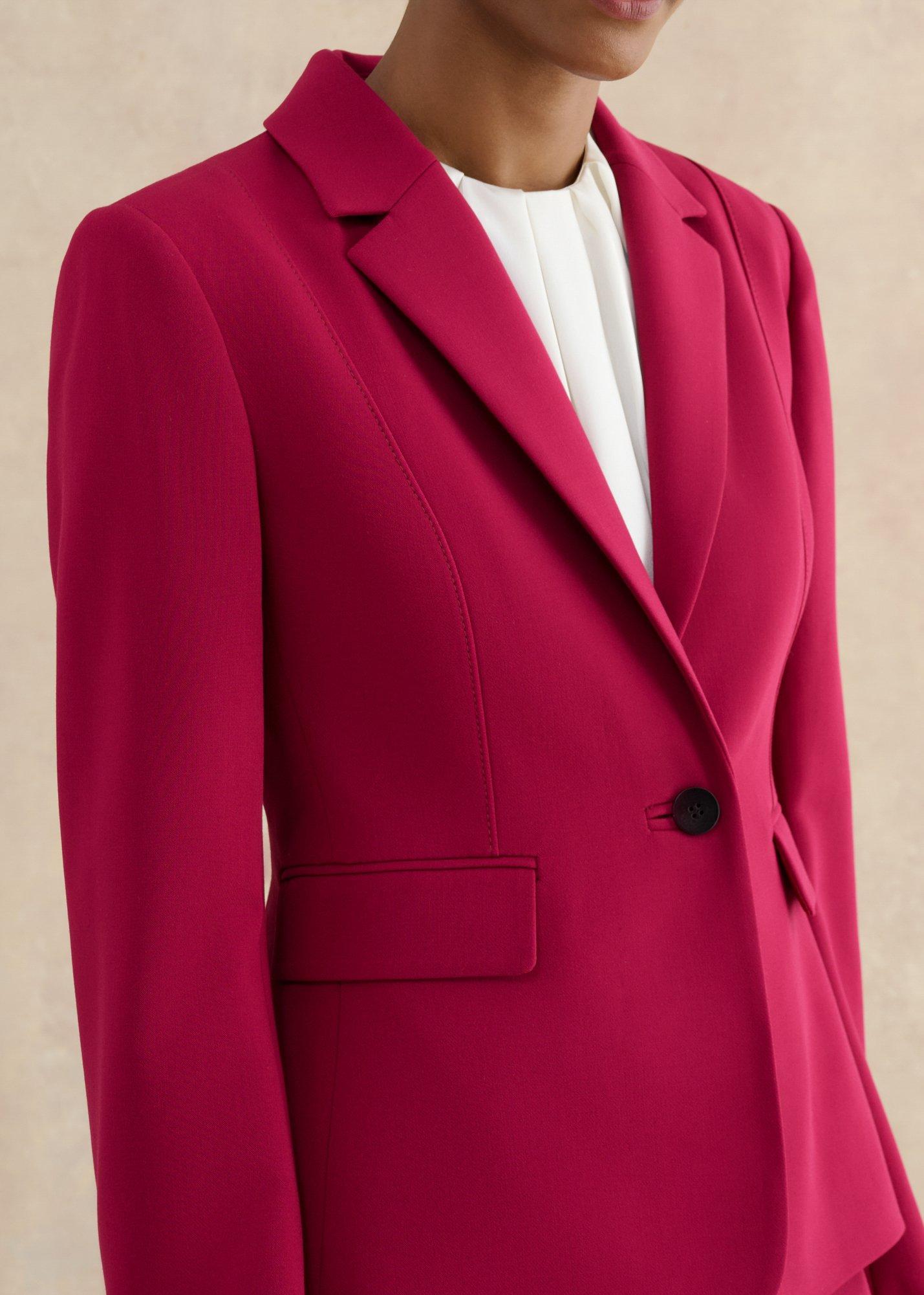 Gemma Suit Jacket, Beetroot Pink, hi-res