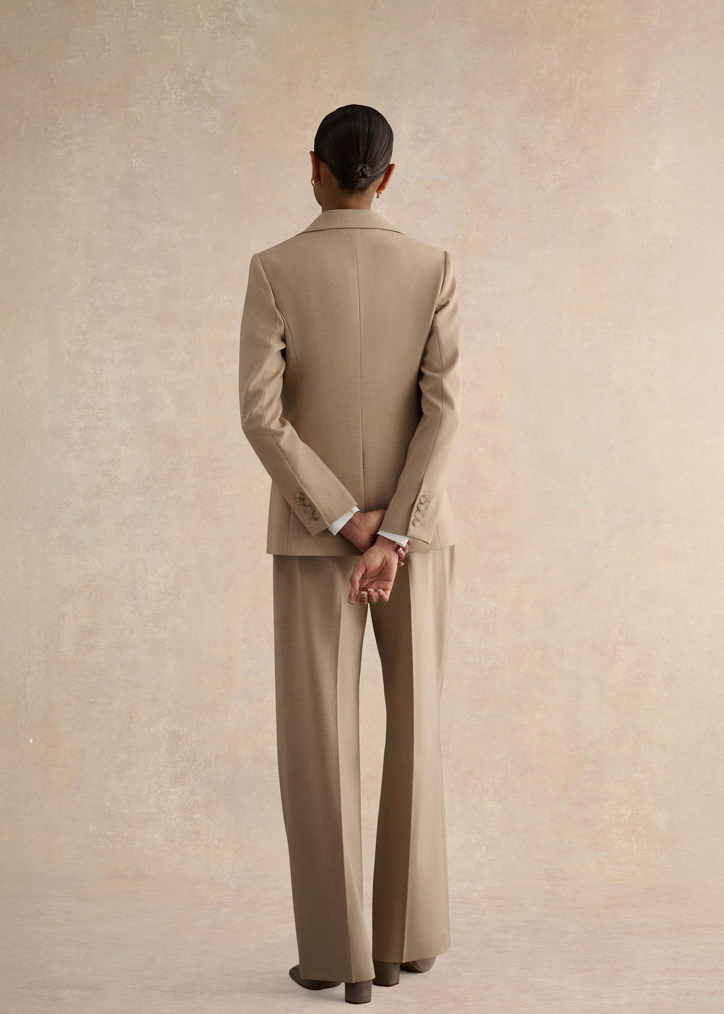 Ashleen Single Breasted Jacket, Neutral, hi-res